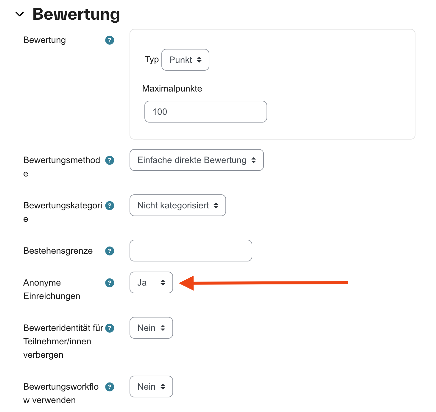 Button anonym einreichen Button anonym einreichen
