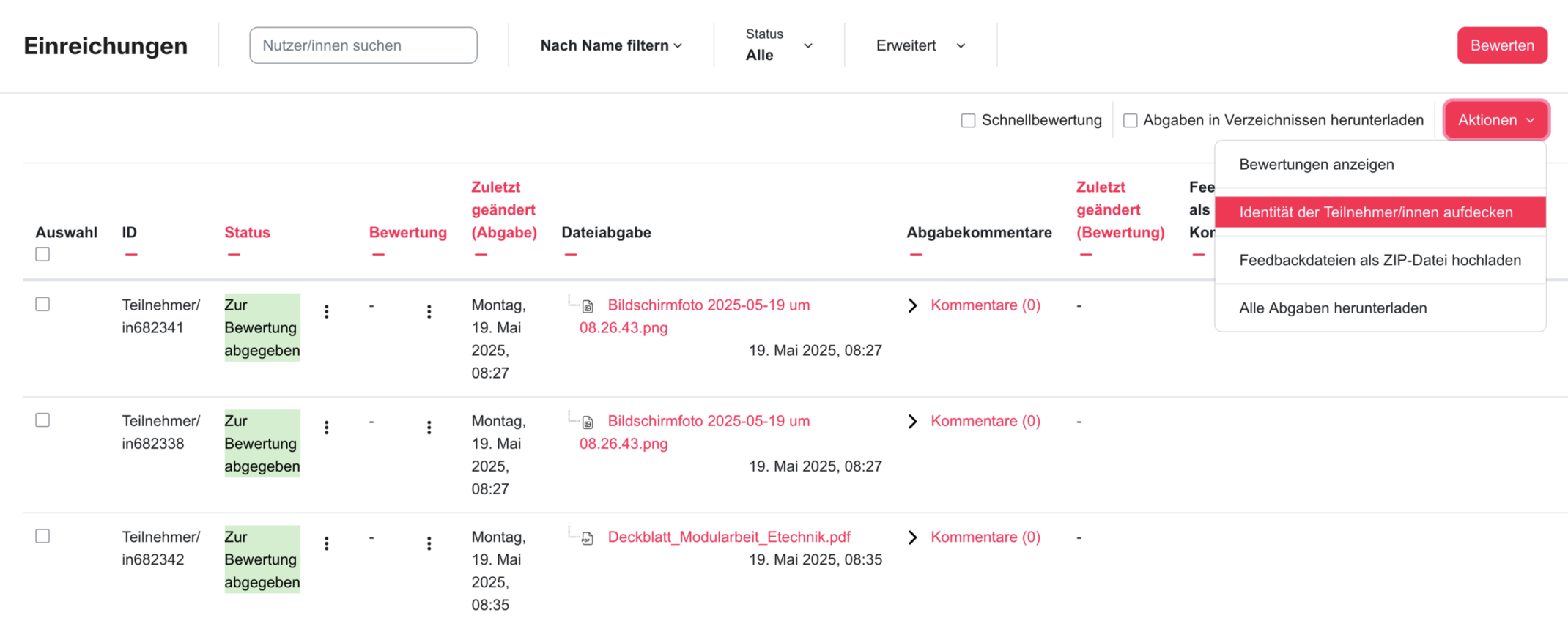 Anonyme Darstellung Anonyme Darstellung