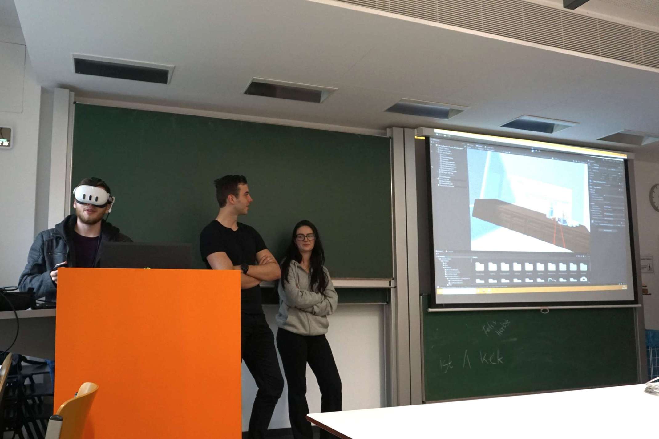 Students presenting