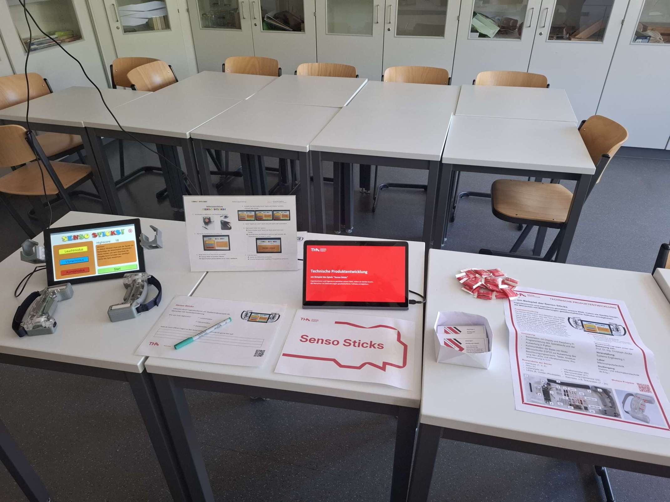 Station: Senso Sticks (Thema: technische Produktentwicklung, Inklusion)