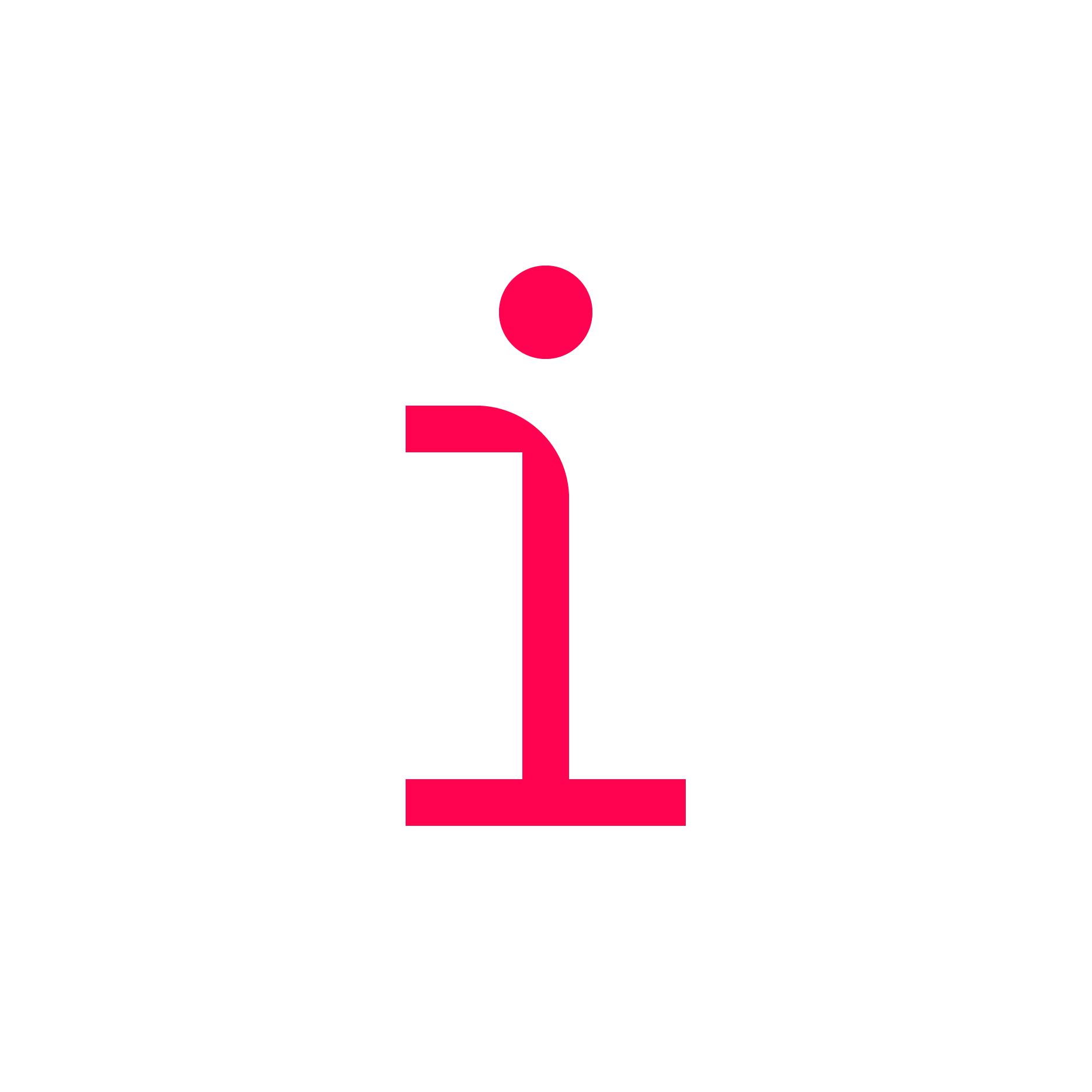 Das Bild zeigt den Buchstaben &quot;i&quot;.