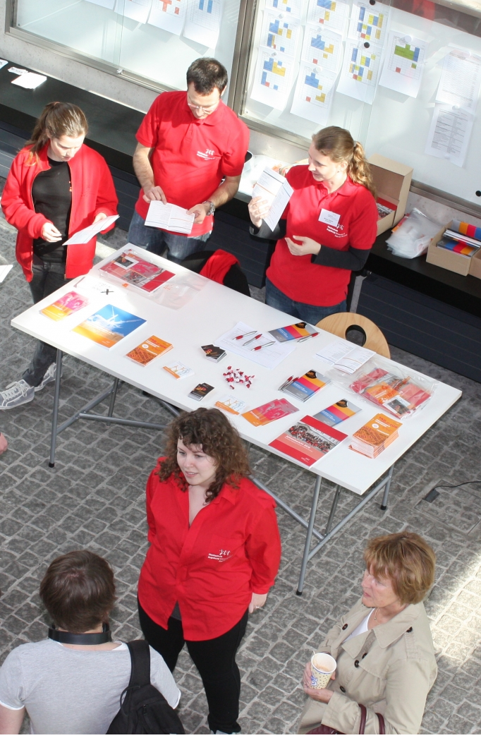 Infostand am Studieninformationstag. 