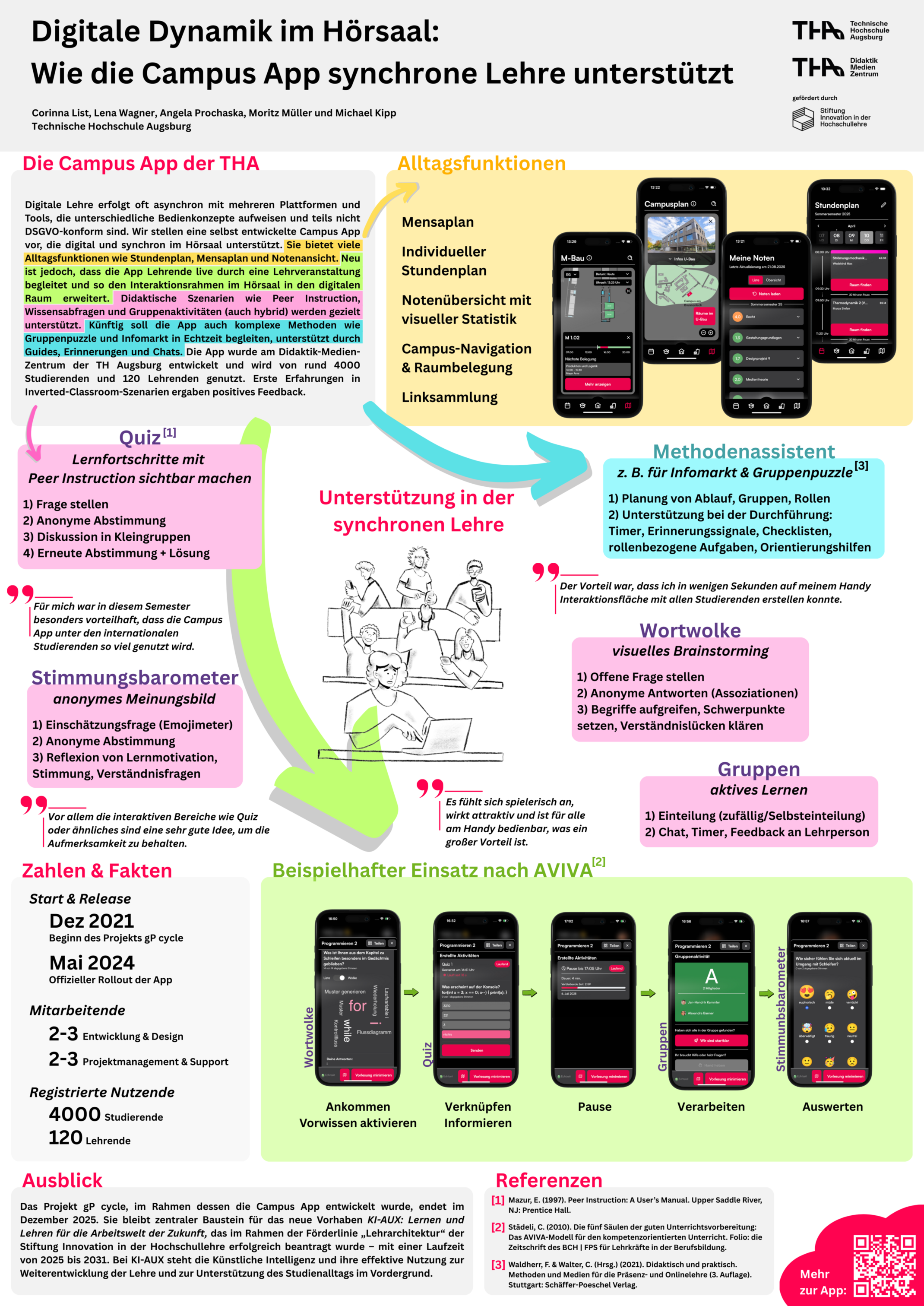 Mint-Poster zur Campus-App