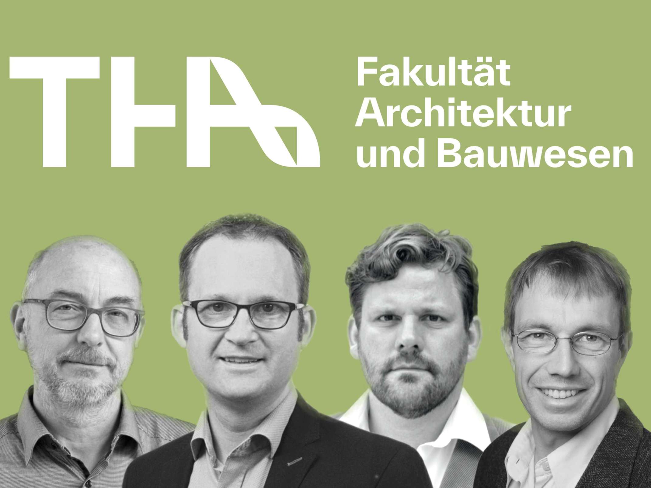 Die Fakultätsleitung (v.l.): Jens Gattermann, Fabian Schmid, Wolfgang Huß und Dirk Jacob