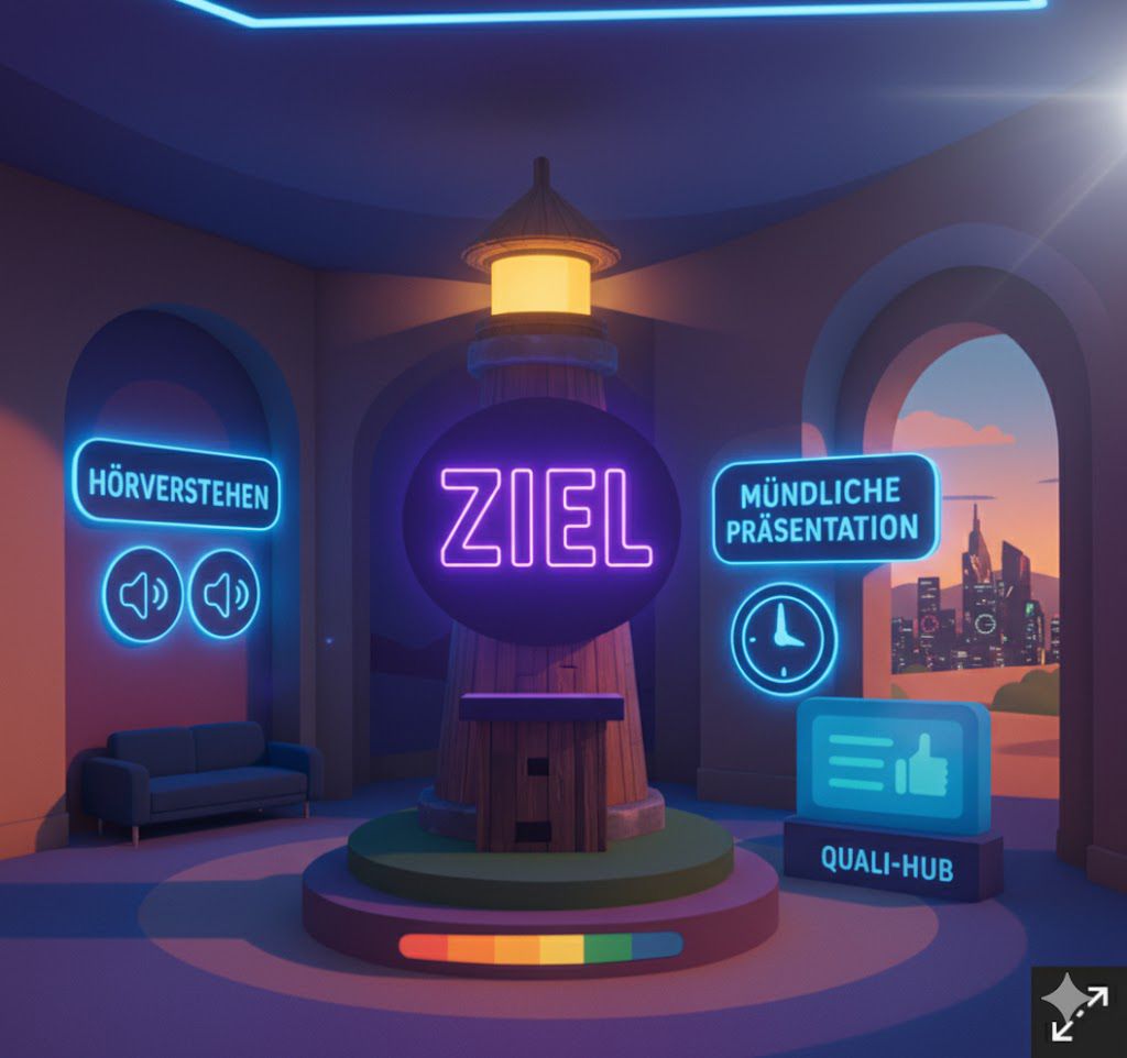 Hörverstehen. Mündliche Präsentation. Ziel. KI-generiert