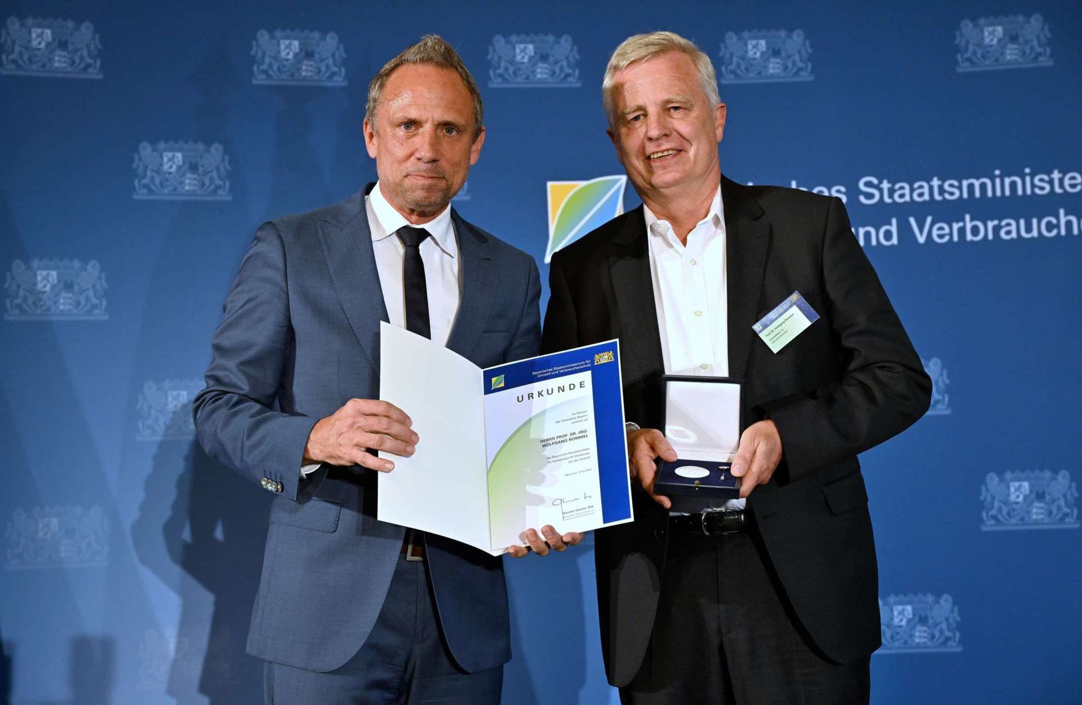 Wolfgang Rommel bei Auszeichnung