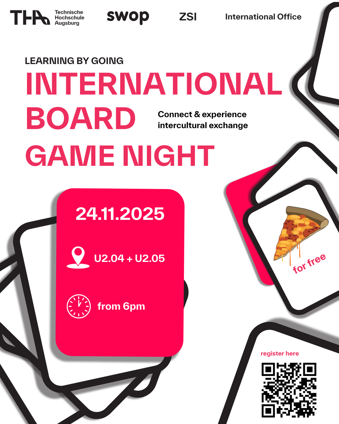 Poster international game night 