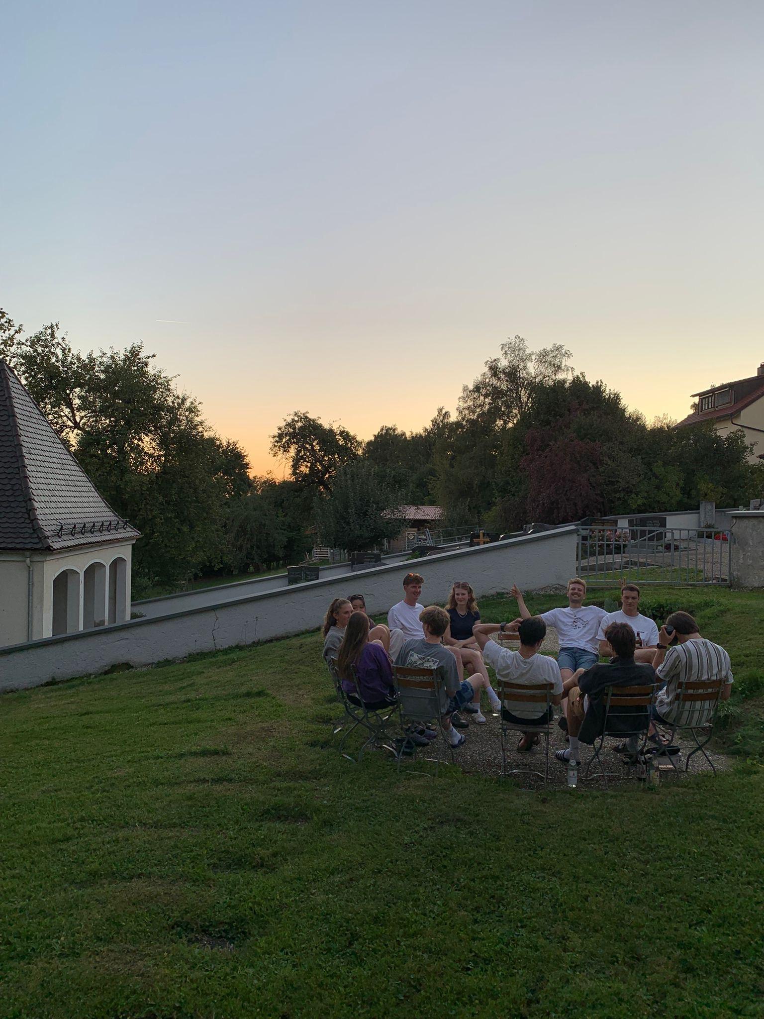 Abendliches Beisammensitzen