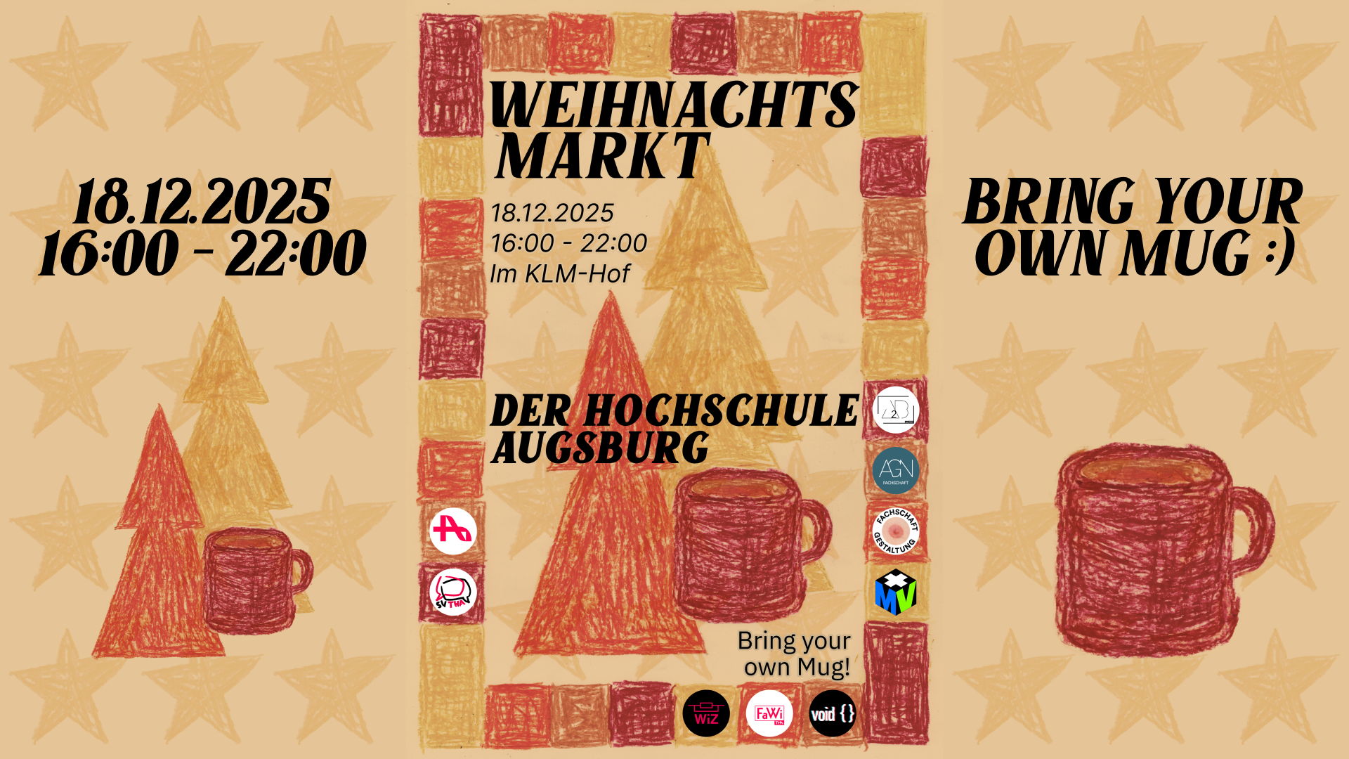 Weihnachtsmarkt 18.12.2025 Tassen und Bäume