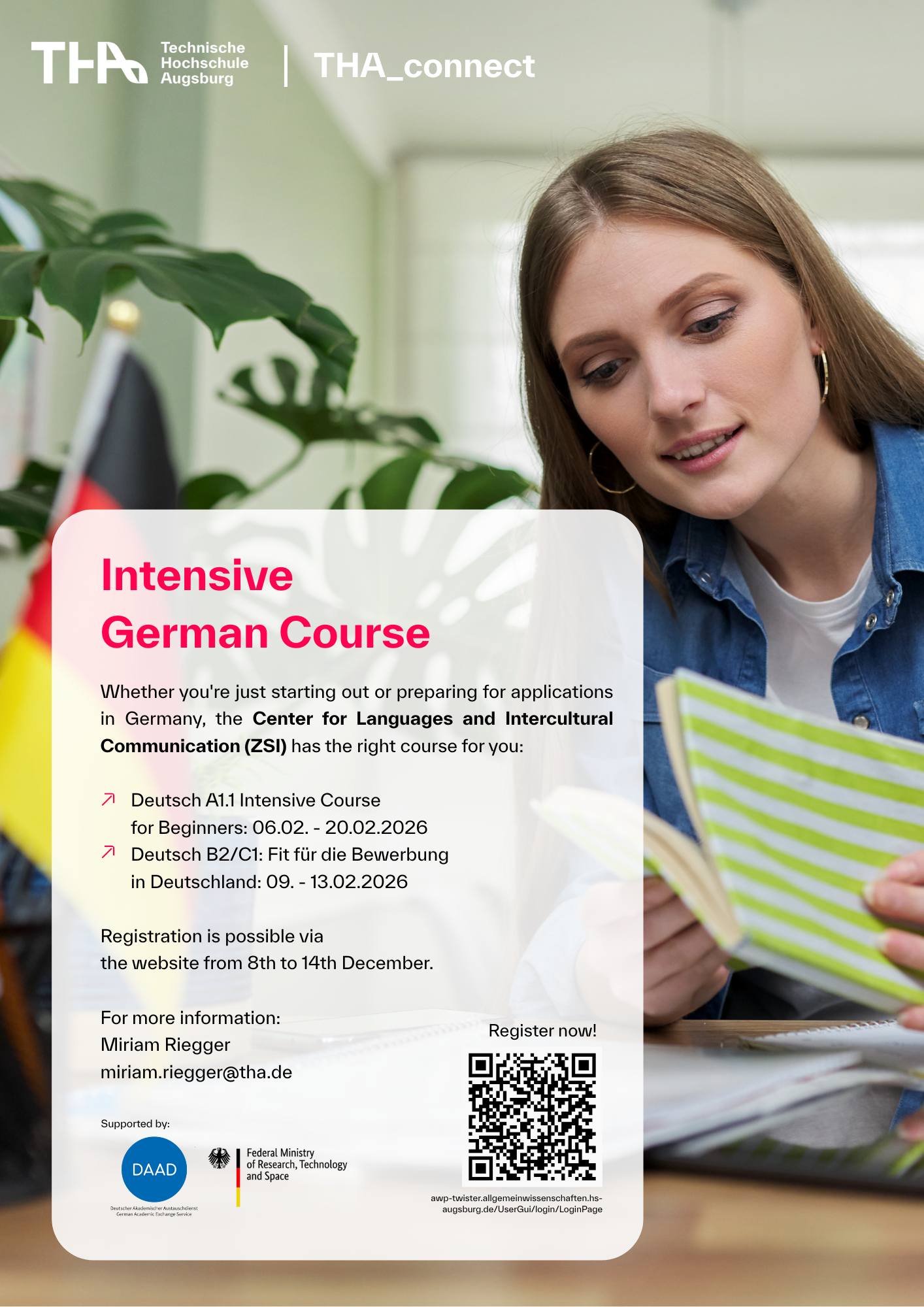 German Intensive Course Poster