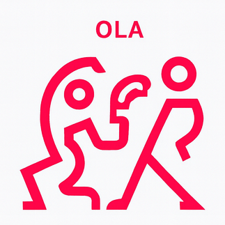 Bild mit der Aufschrift OLA
