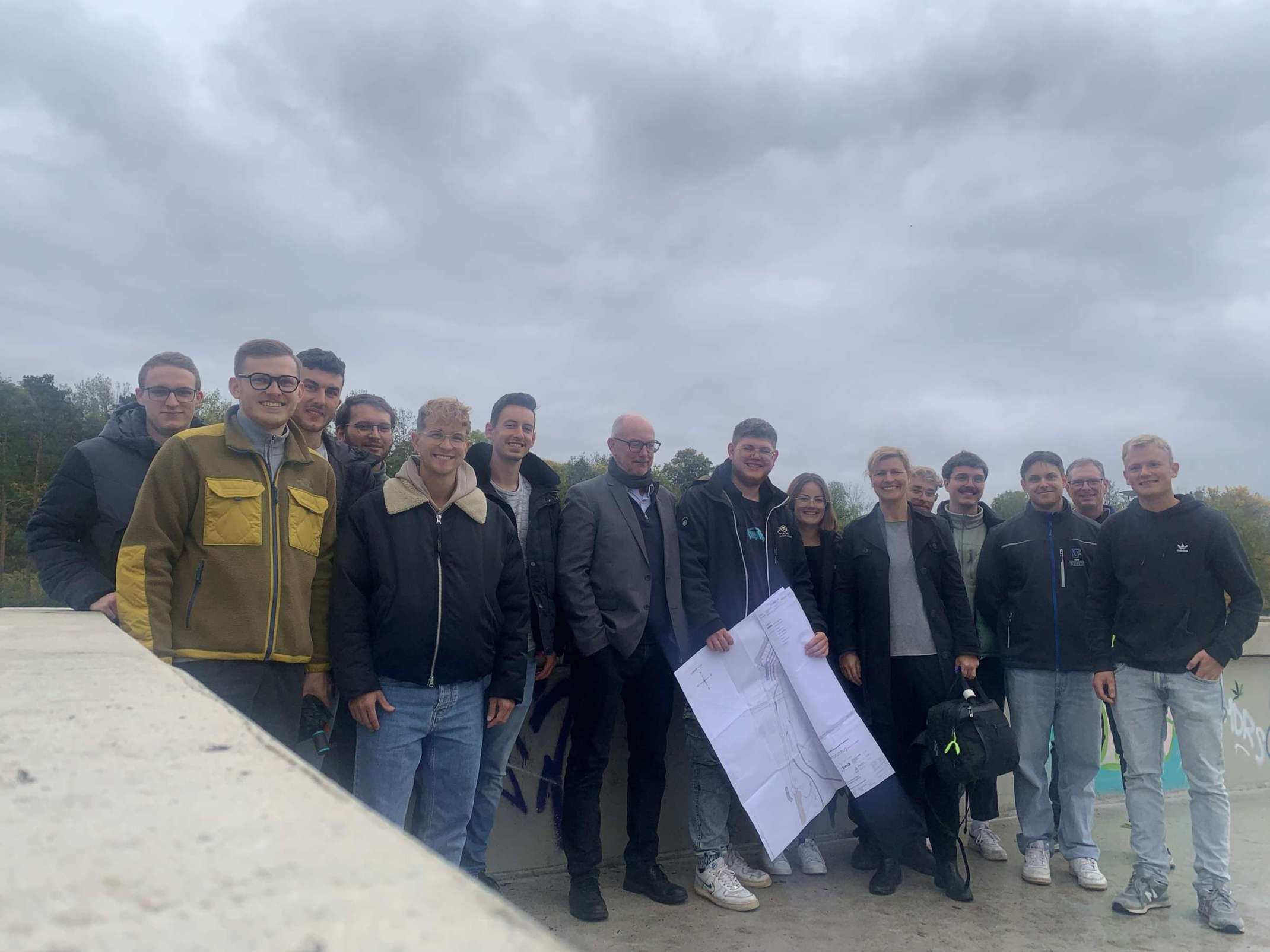 Das B7-Projektteam mit Prof. Hilliges und Prof. Gattermann