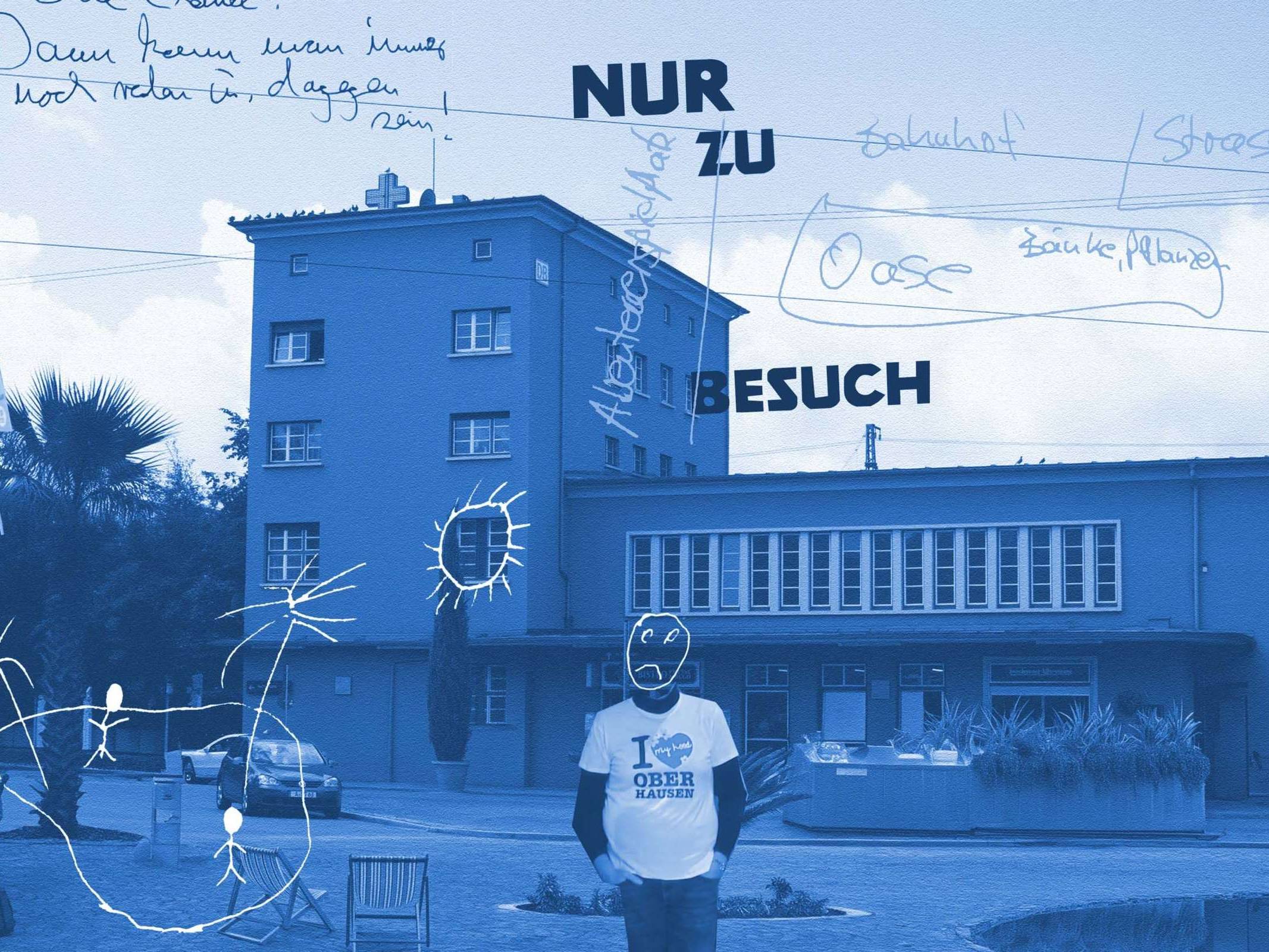 Bahnhof und Bahnhofsvorplatz Augsburg Oberhausen