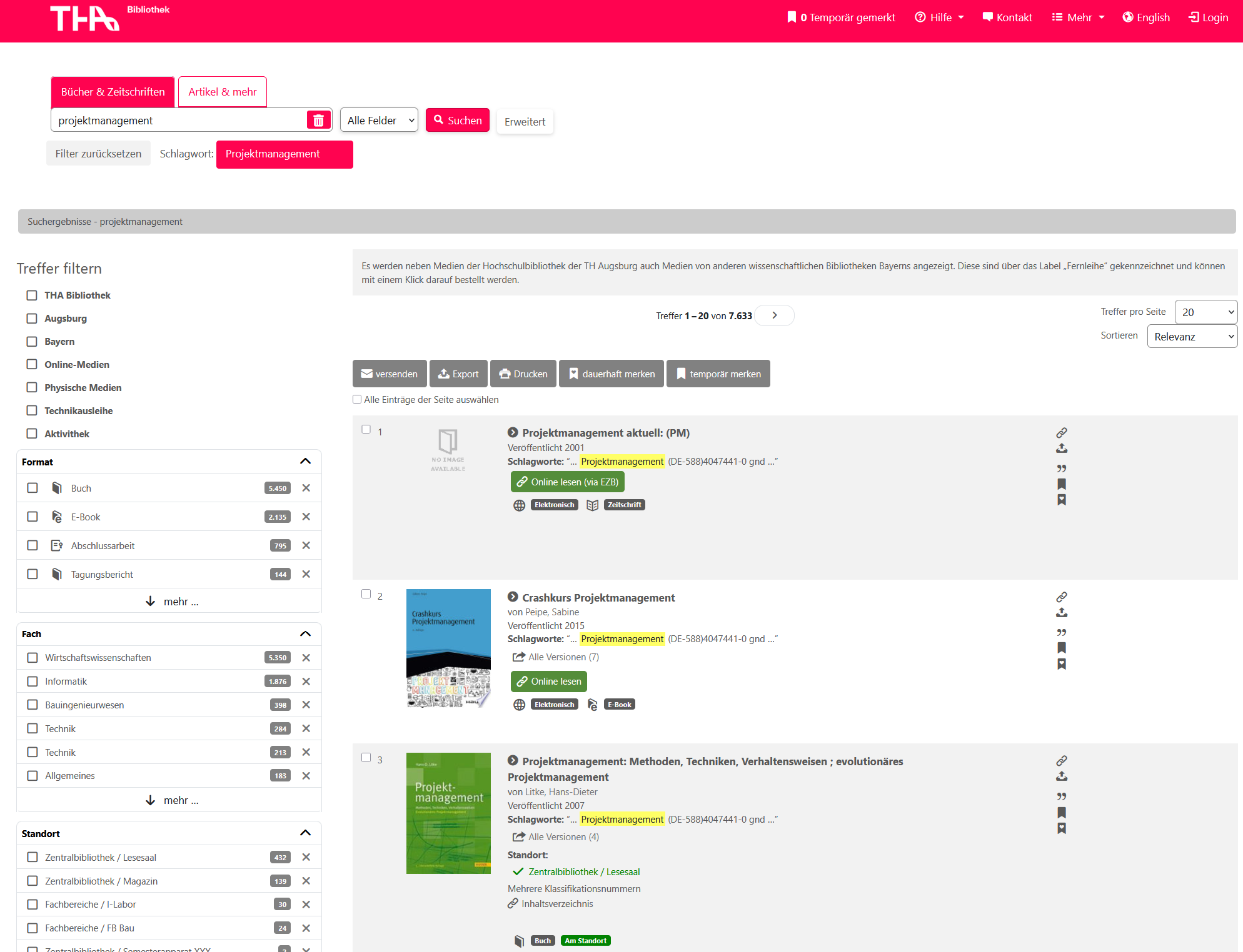 erster Eindruck vom neuen Bibliothekskatalog