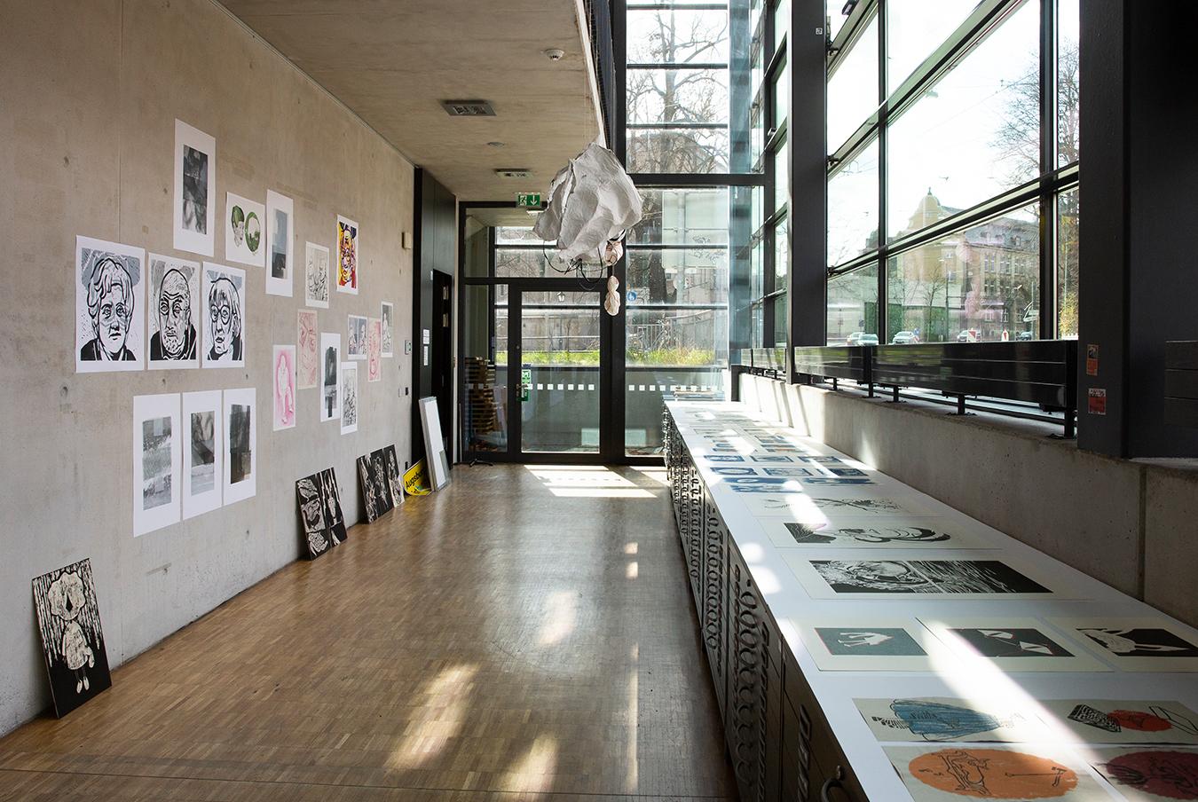 Druckwerkstatt in der Fakultät für Gestaltung. Foto: Bettina Schmid.