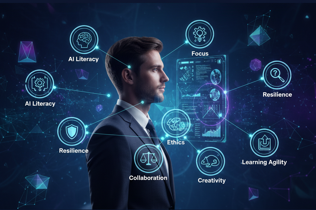 Bewerber mit Fähigkeiten-Portfolio