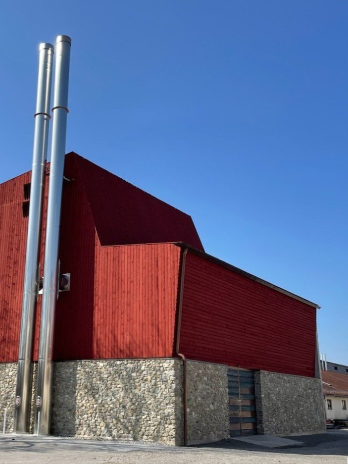 Heizanlage im skandinavischen Stil