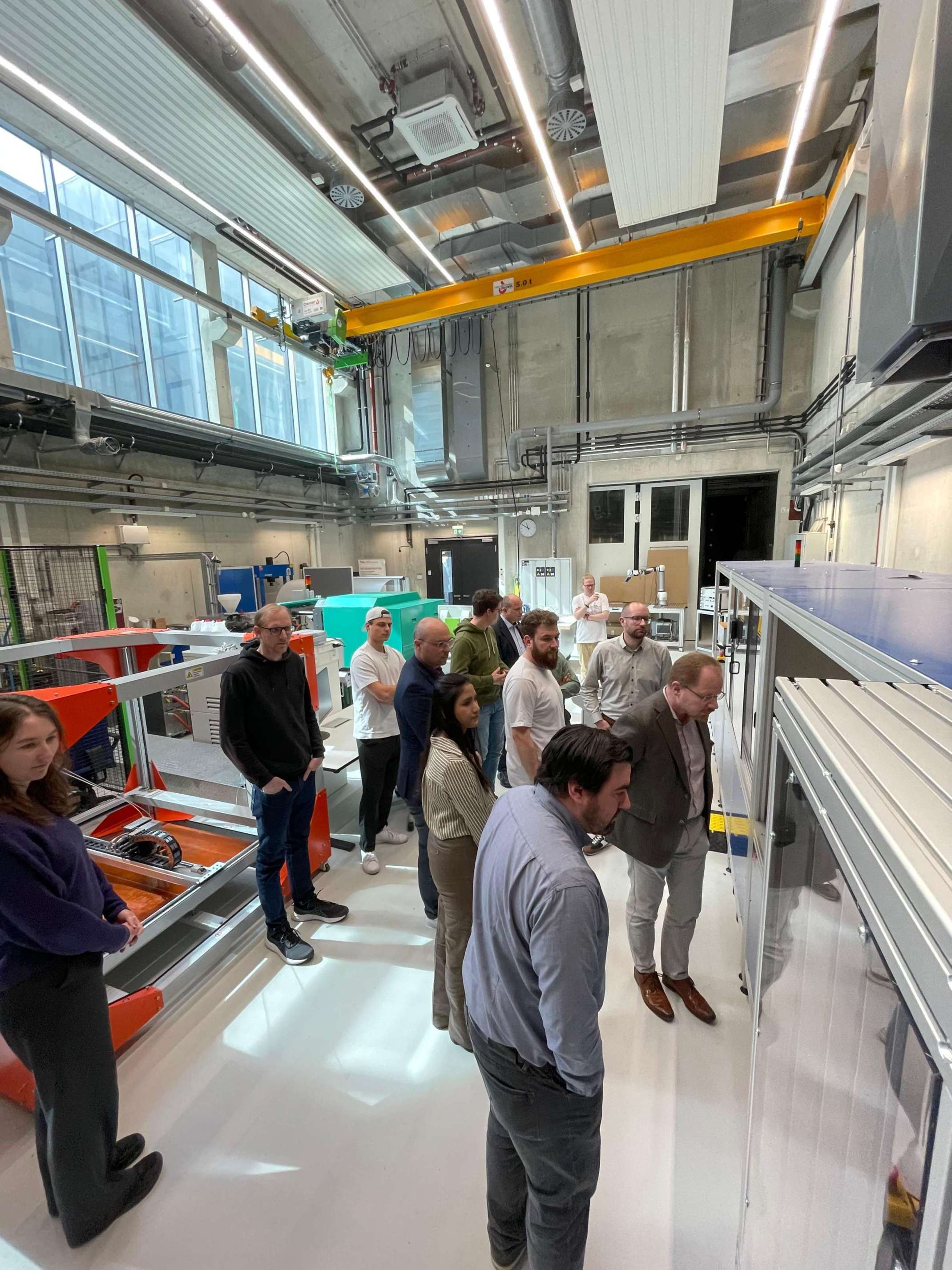 Die Forschenden des TCND informierten sich über die Forschungsprojekte des TTZ Gersthofen. Bild THA