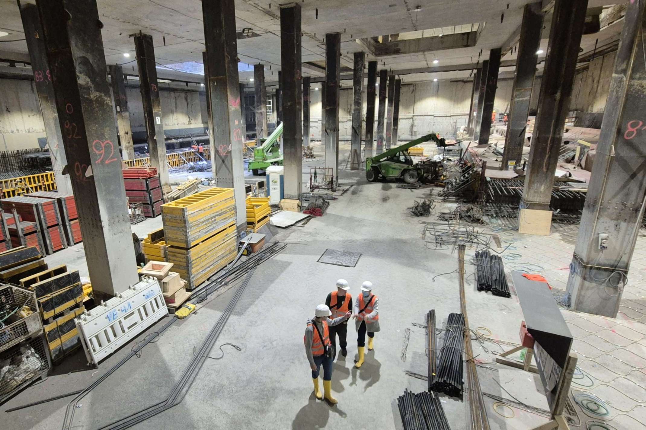 Einblick in die Baustelle