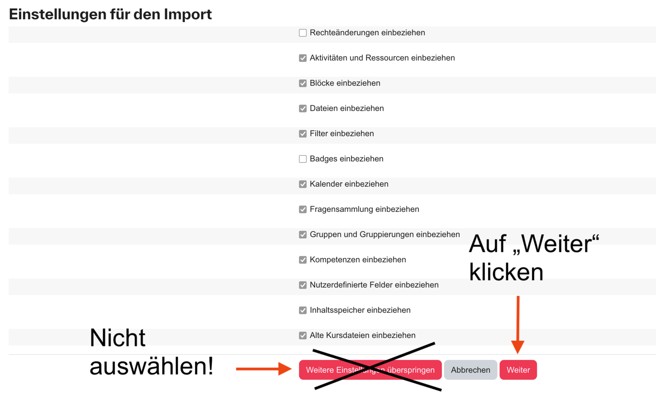 Weiter Weiter