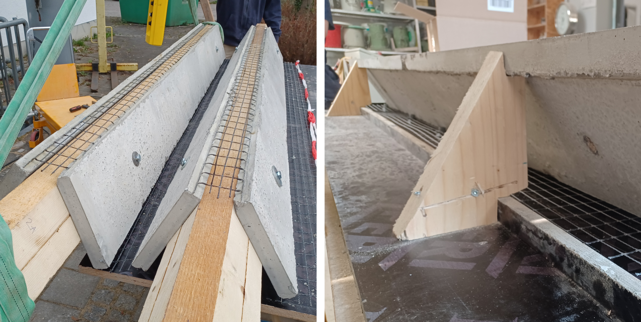 Aufnahmen von gefertigten Bauteilen