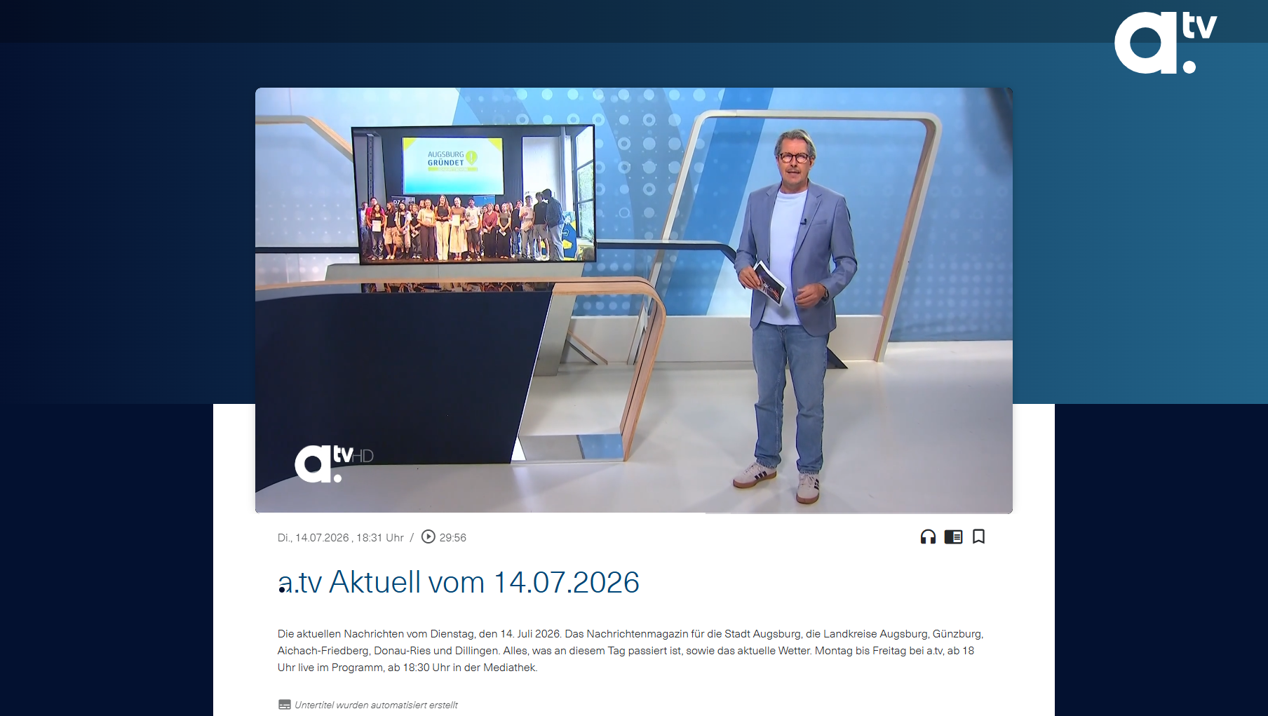 a.tv Aktuell vom 14.07.2026