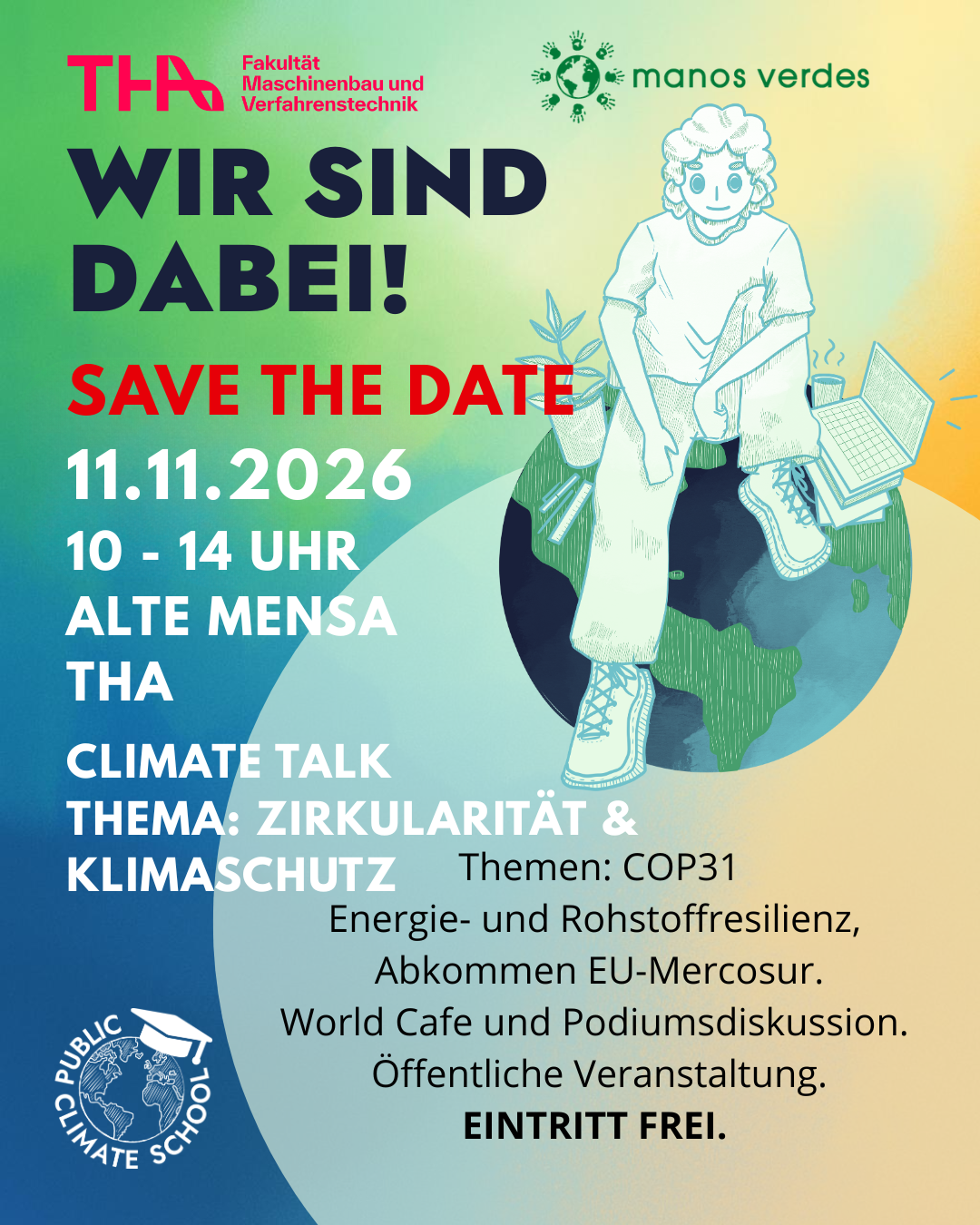 Save the Date: Climate Talk am 11.11.2026 Save the Date: Climate Talk am 11.11.2026