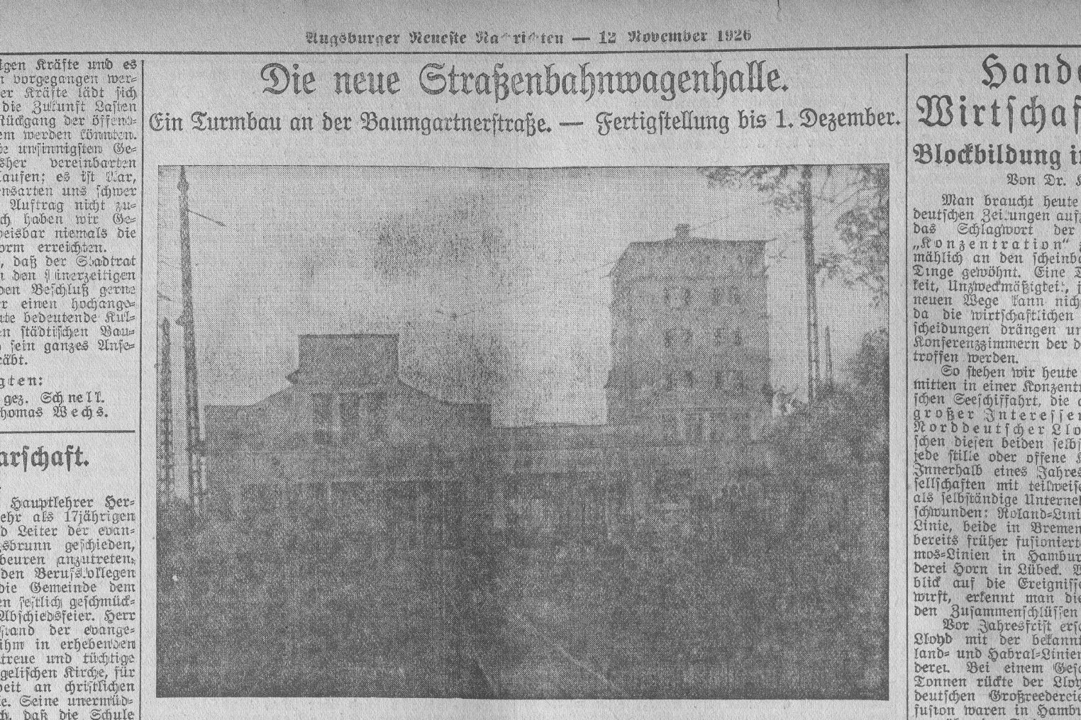 Zeitungsartikel von anno dazumal