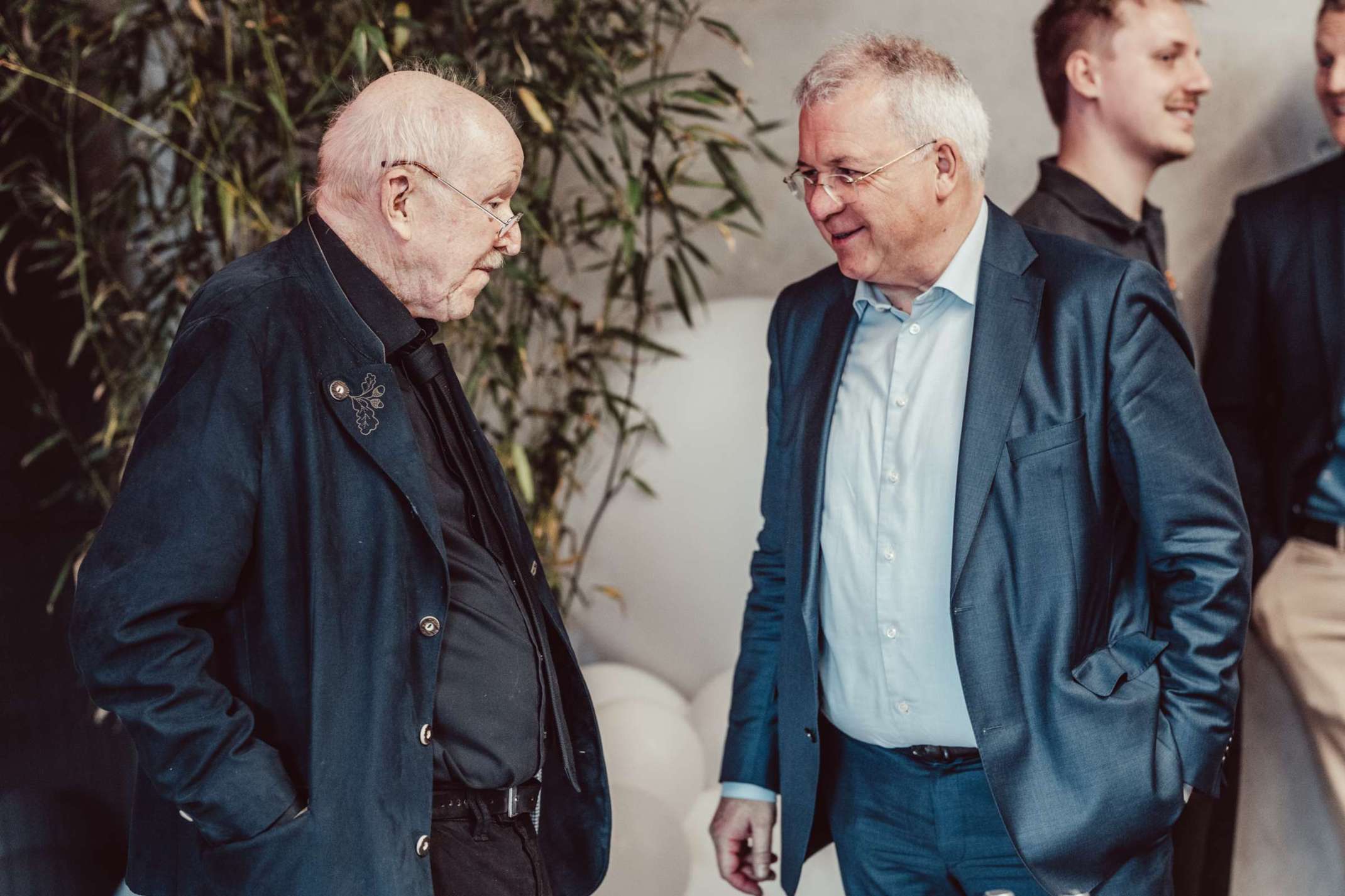 Prof. Dr. Manfred Hirth, Ehrenvorsitzender THA-Kuratorium (links) und Markus Ferber, MdEP