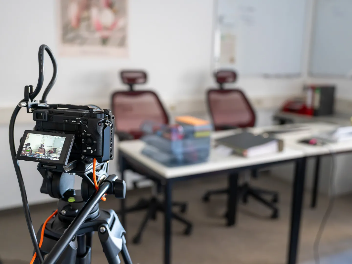 Videoaufnahme Bürosetting