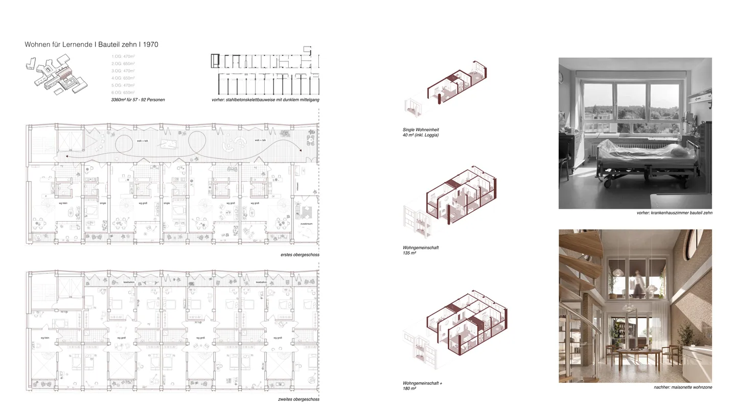 Transformation Bauteil Wohnen Maisonette