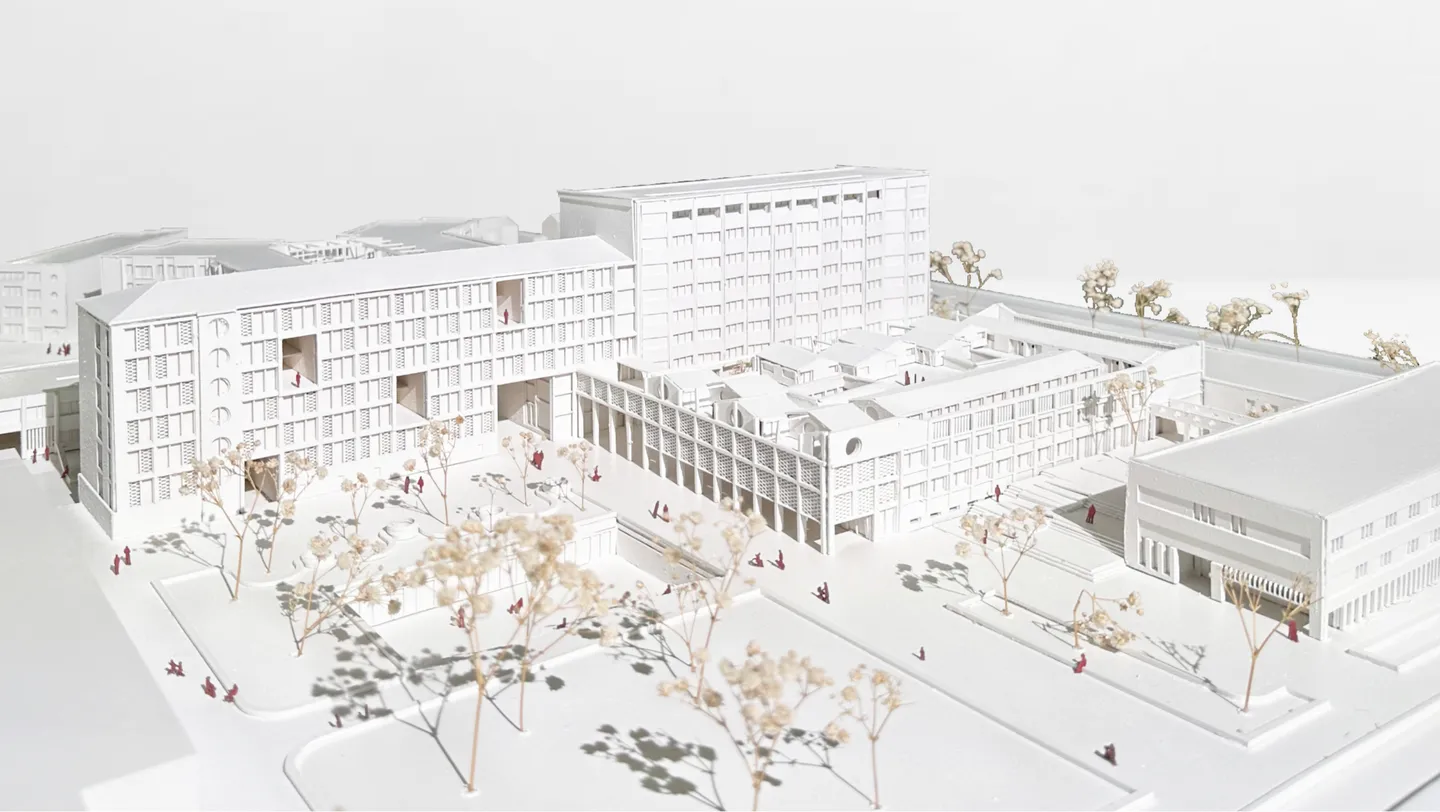 Modell Blick Bismarckstraße 2