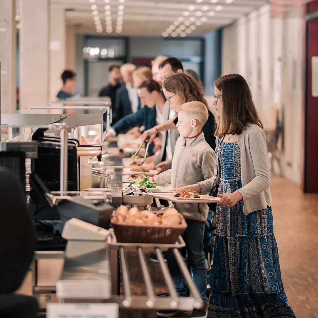 Salad buffet at the 2025 graduation ceremony for the IT Project and Process Management program