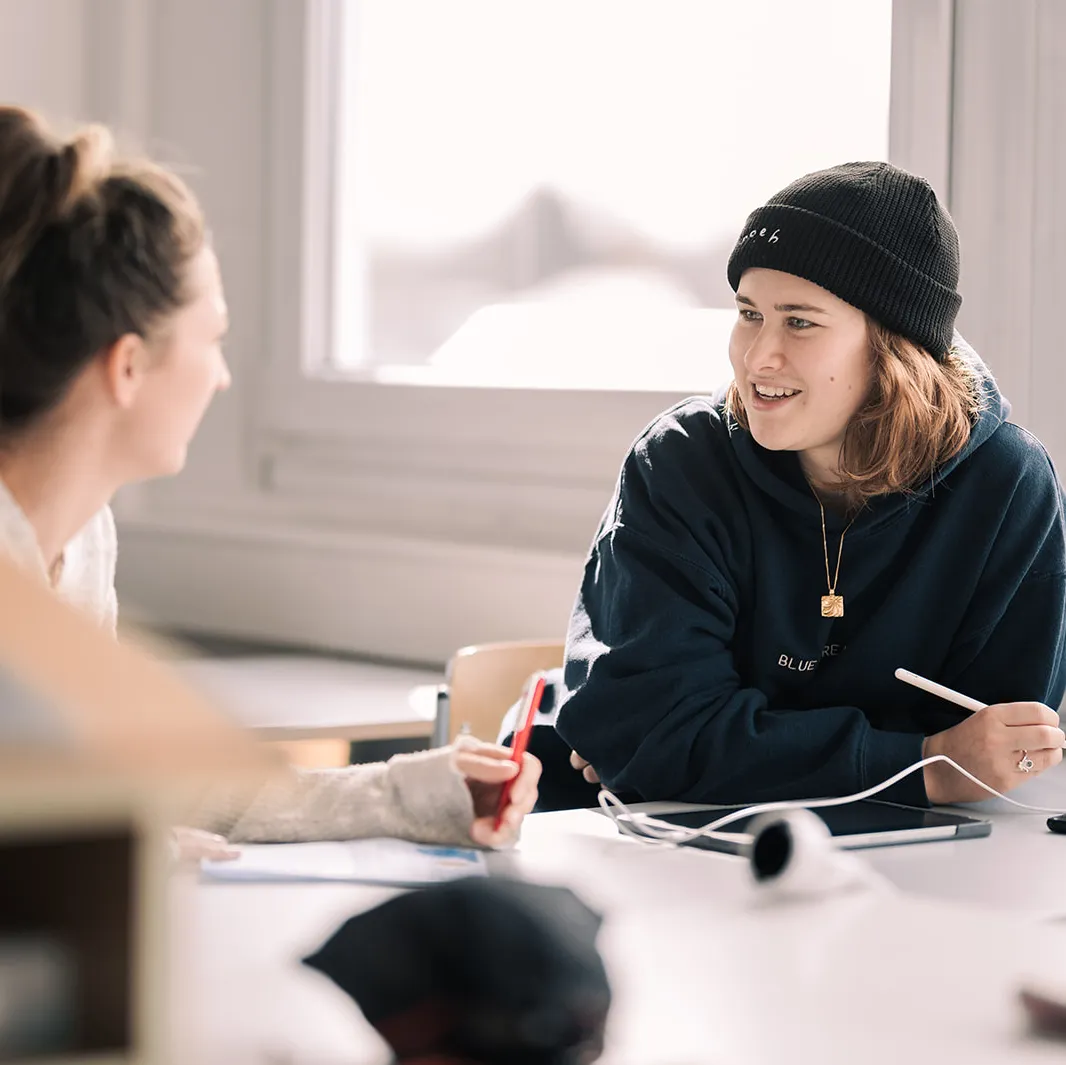 Studierende im Gespräch