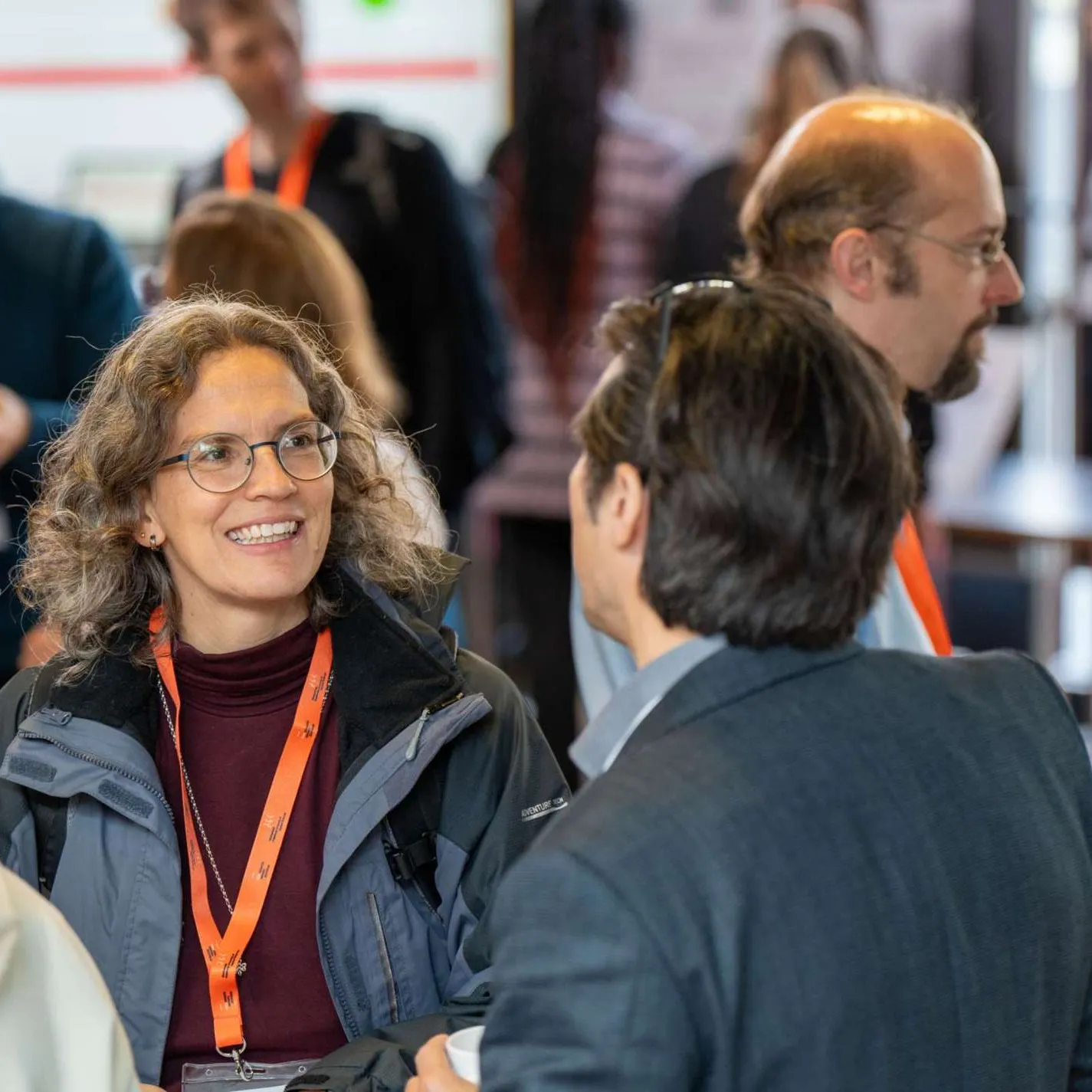 Netzwerken im Foyer
