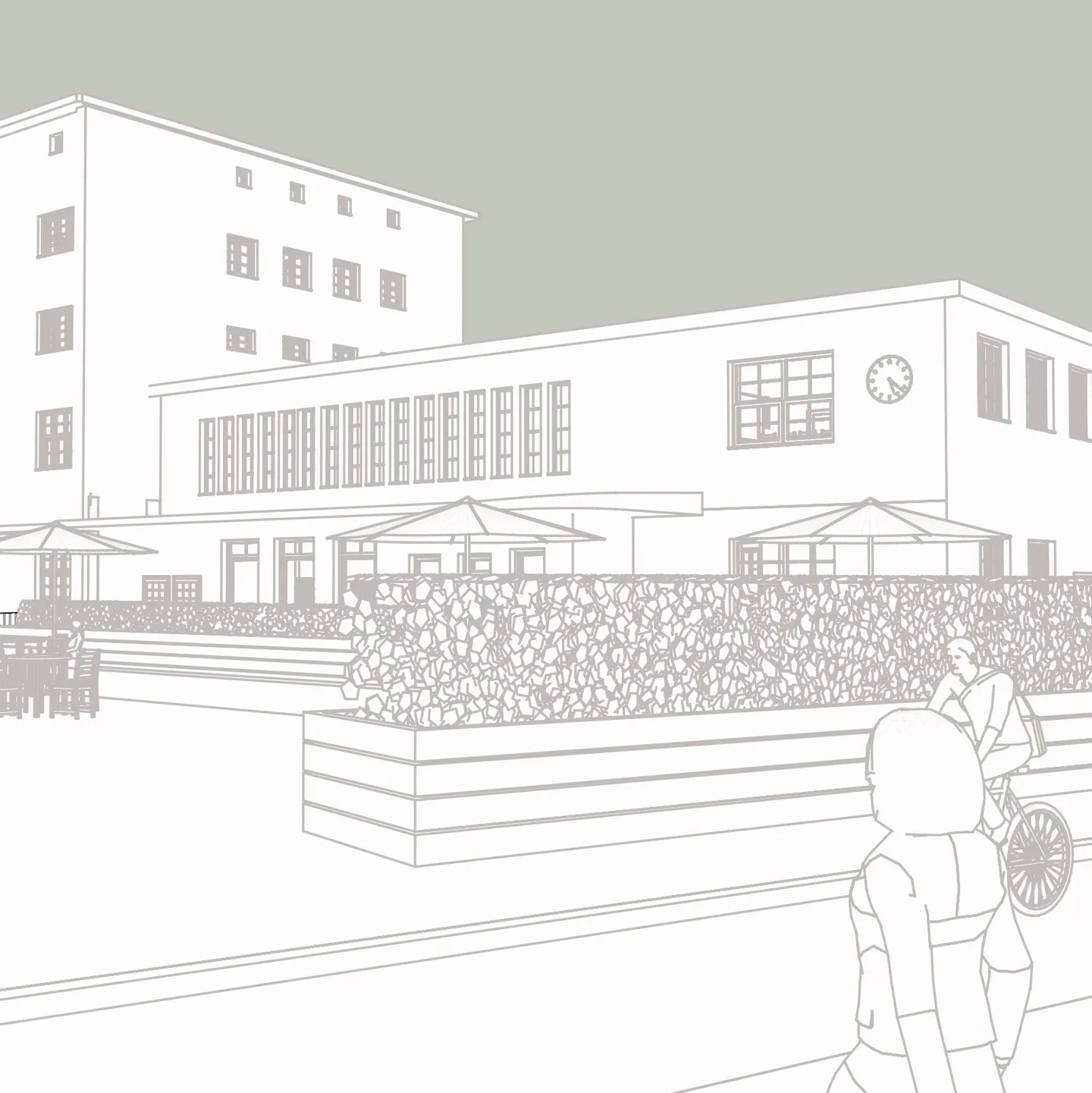 Rendering Oberhauser Bahnhof