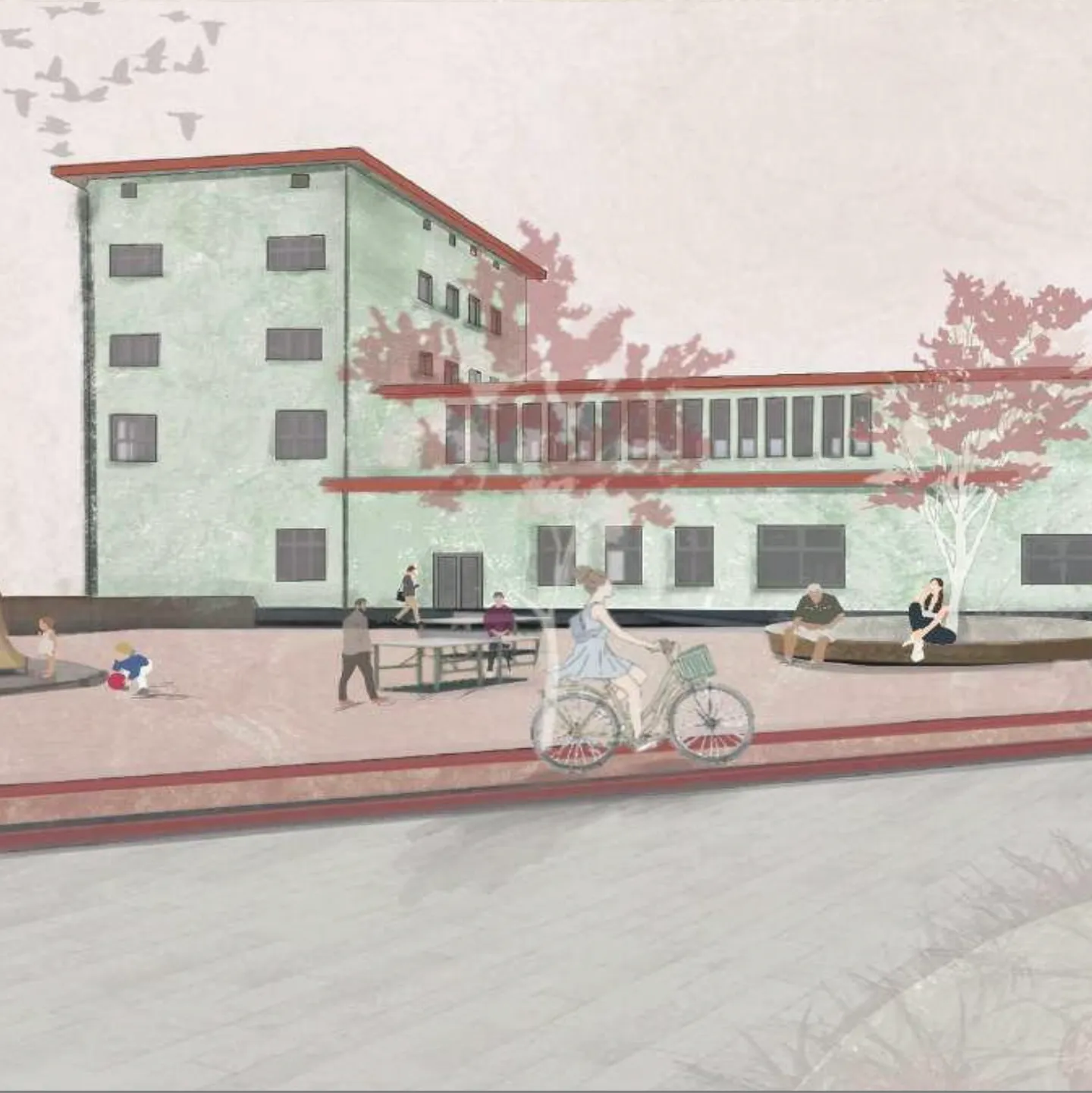 Rendering Oberhauser Bahnhof