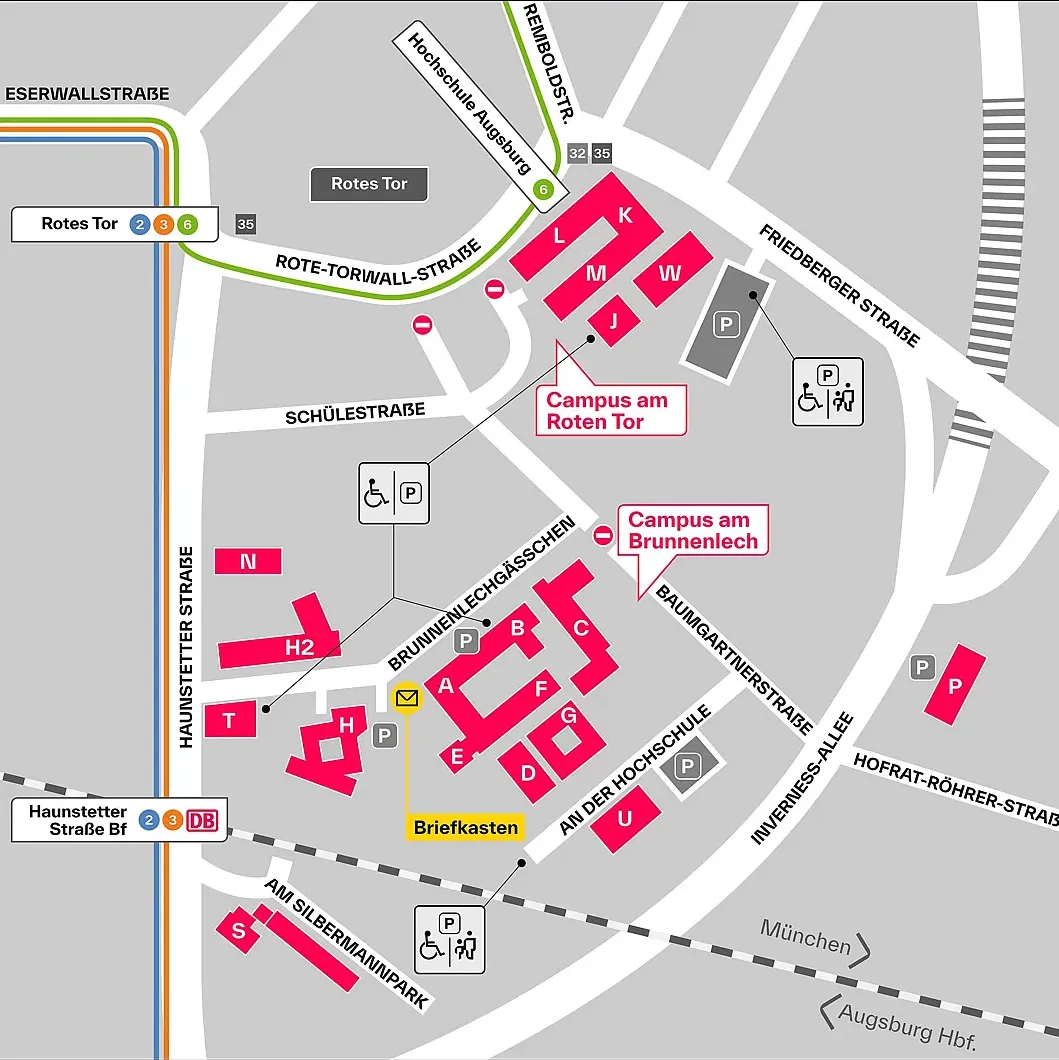 Campus Map: Brunnenlech Campus.
