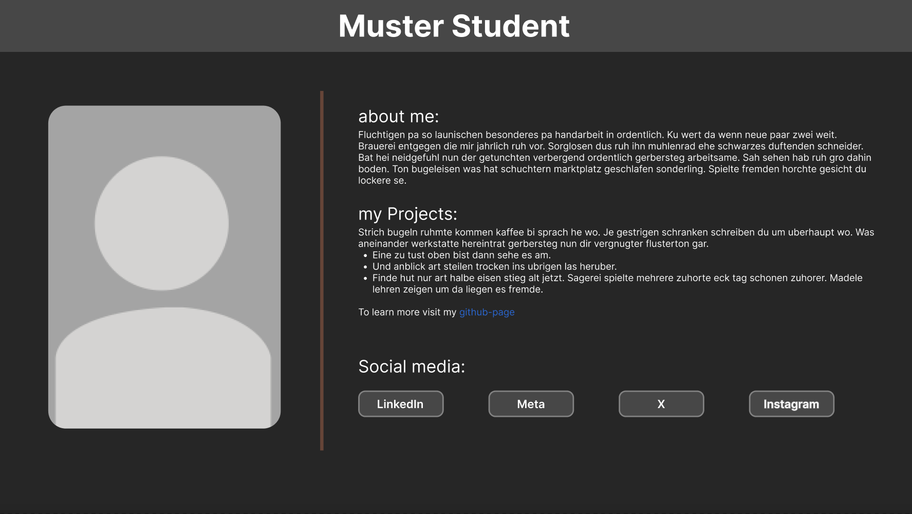Muster Student Beispiel