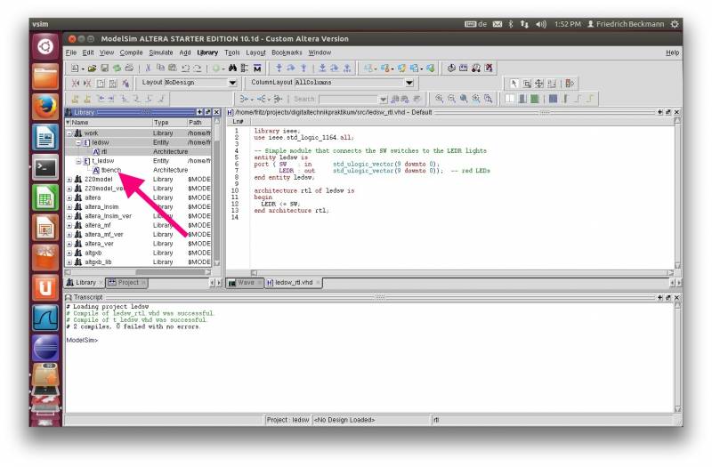  Modelsim Library View