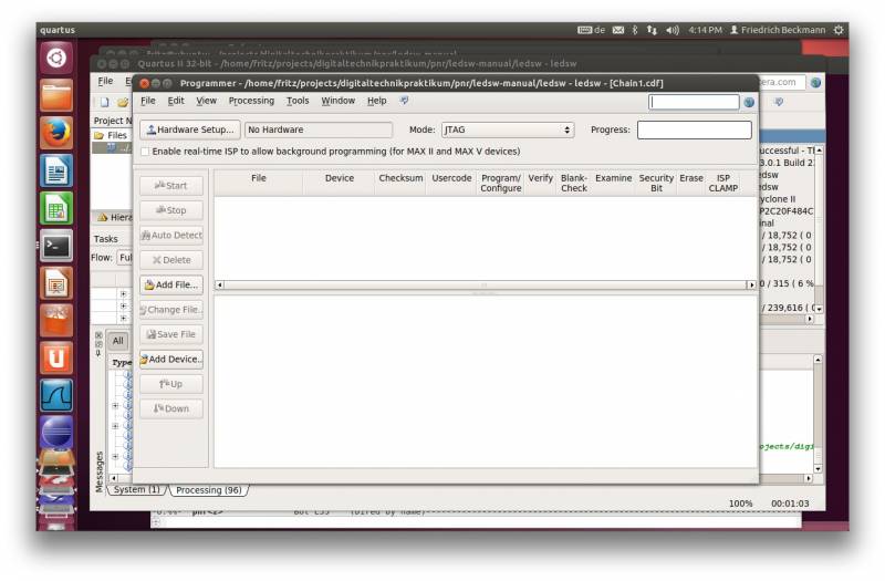  Quartus Programmer ohne Platine
