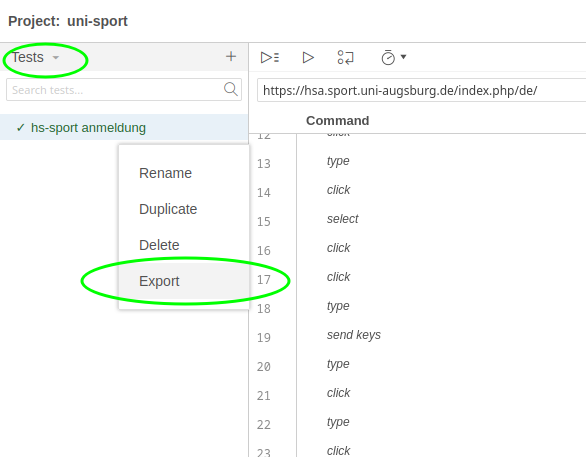 Export