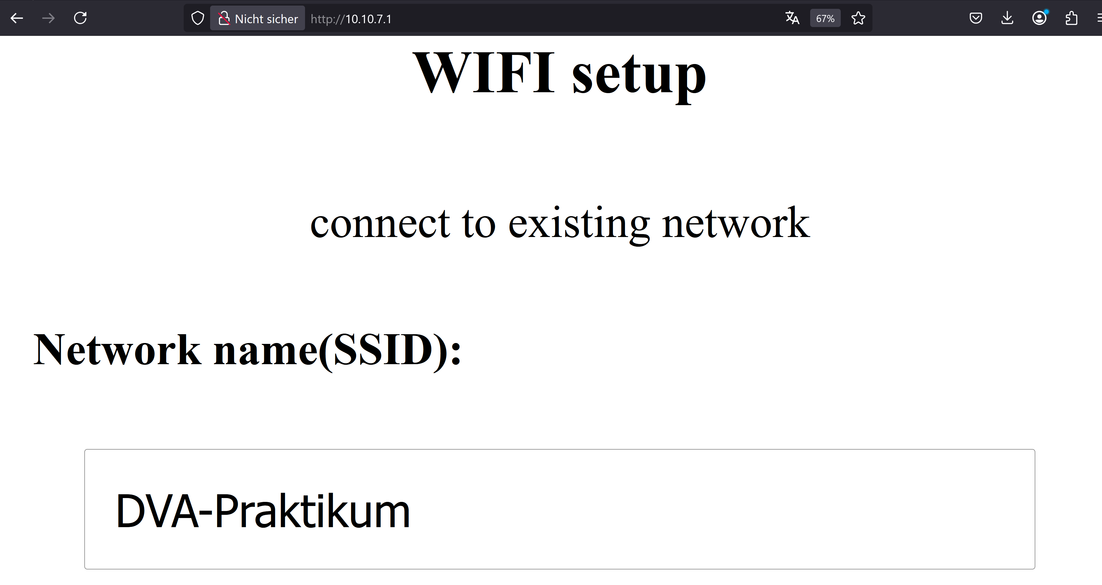 Sonoff WLAN-Konfiguration