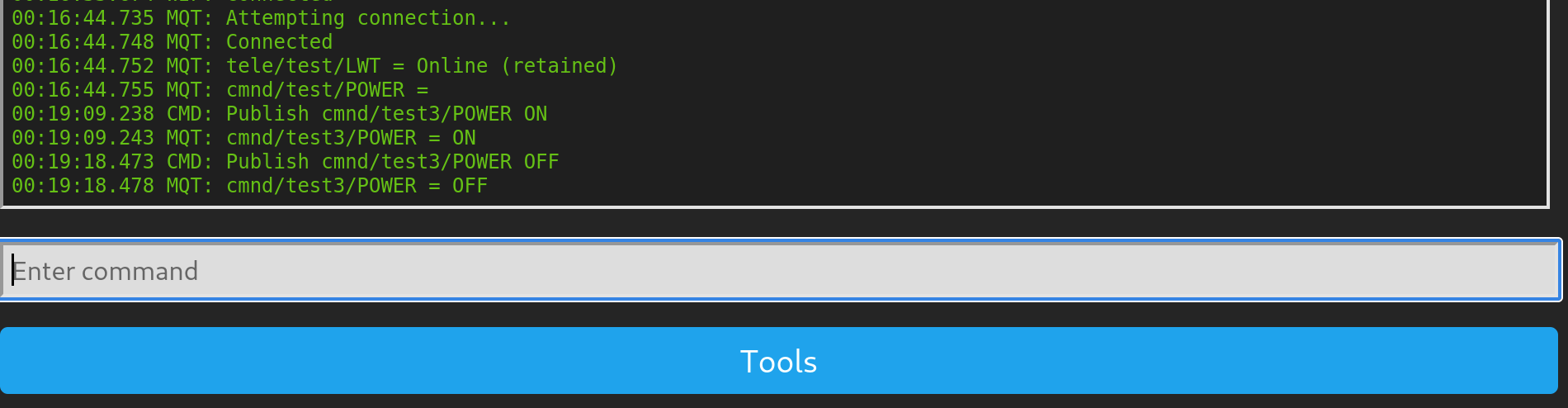 MQTT Befehl zum schalten