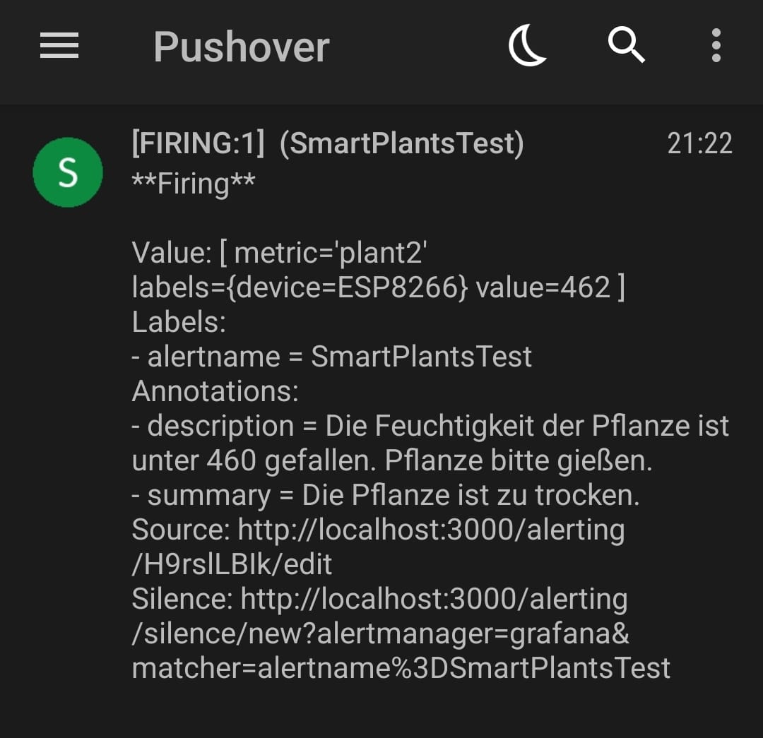 Pushover Notification