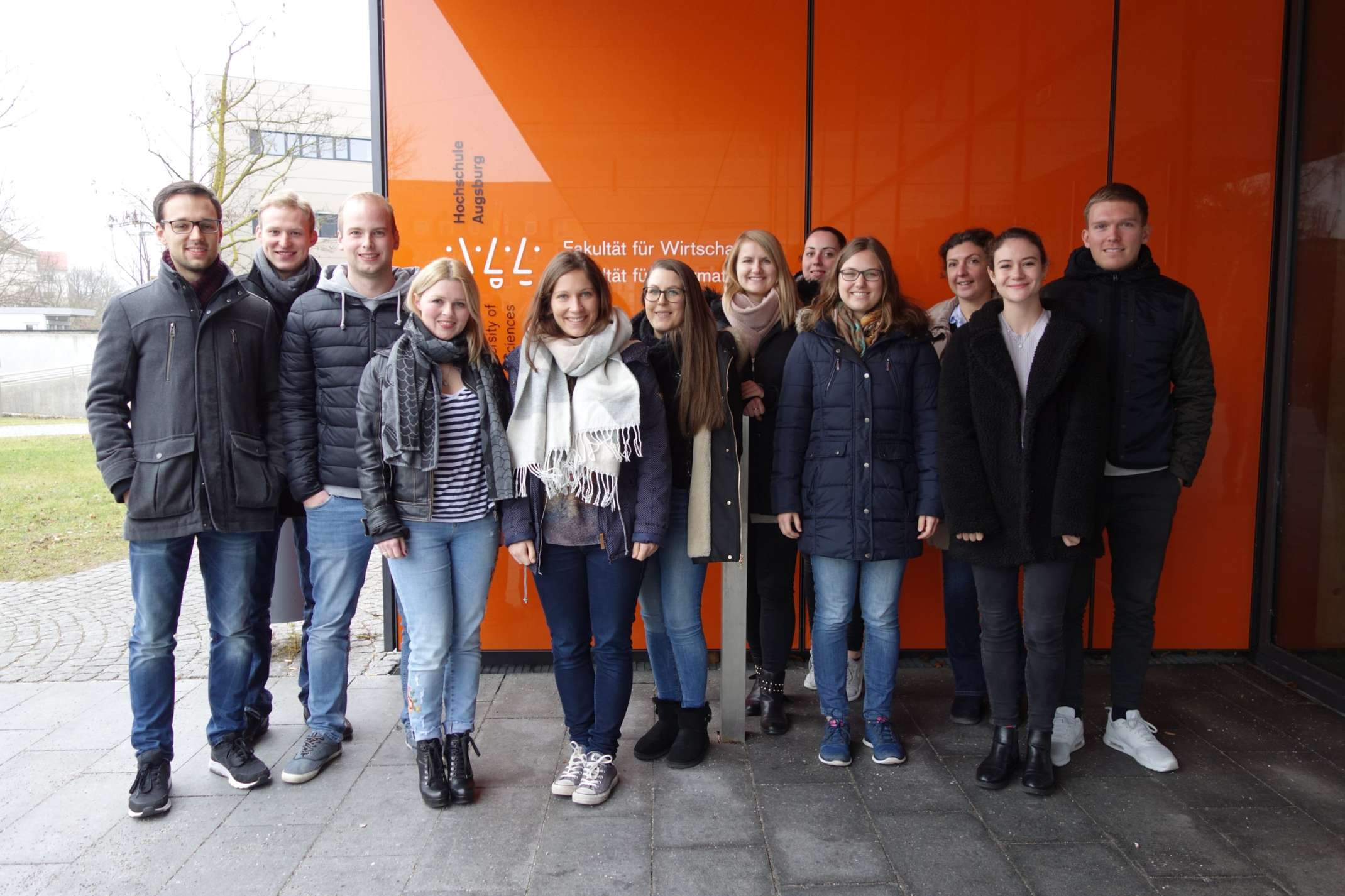 Projektgruppe mit Frau Prof. Regnet.