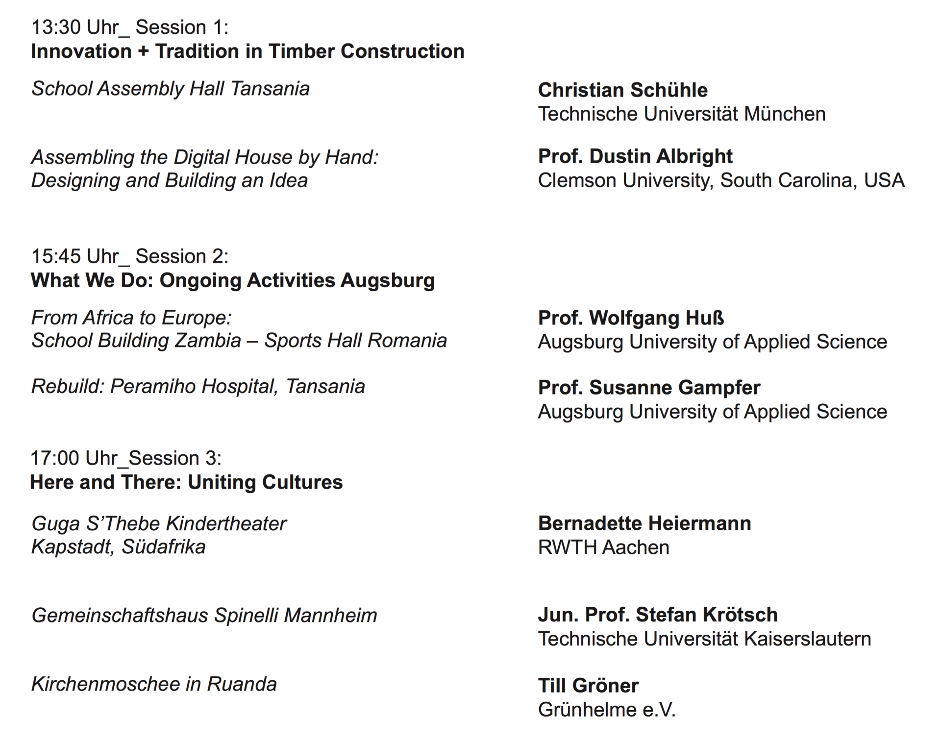 Timetable Augsburg 1:1