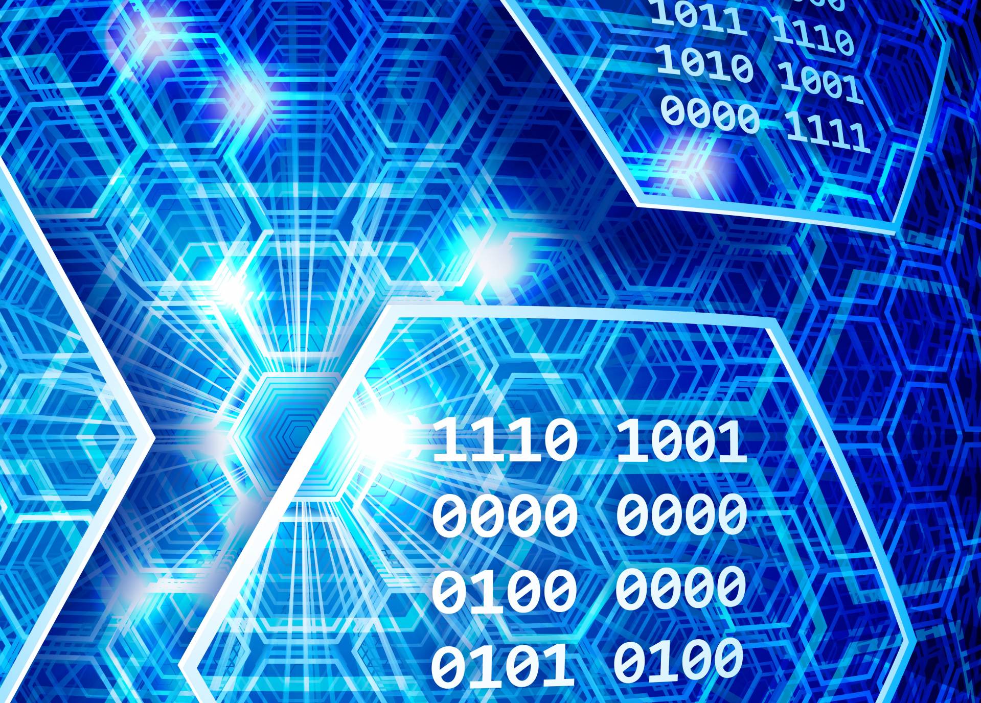 Abbildung Digitalisierung blau