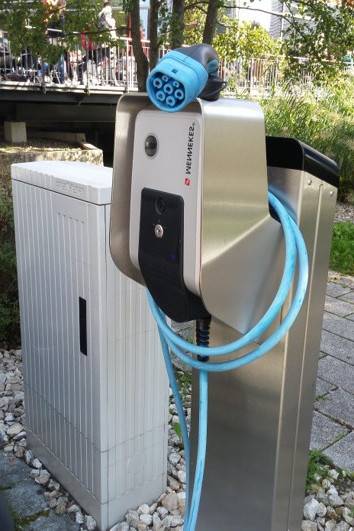 E-Ladestation Hochschule Augsburg