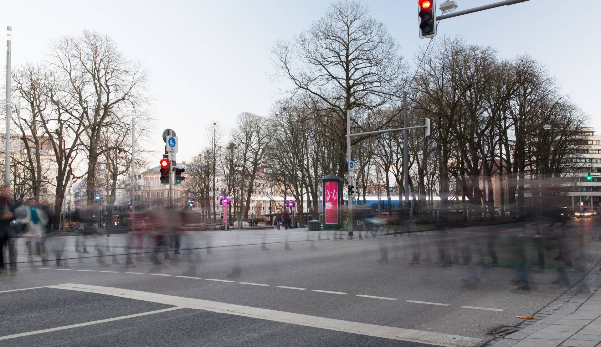 City Light Säule. Foto Matthias Leo